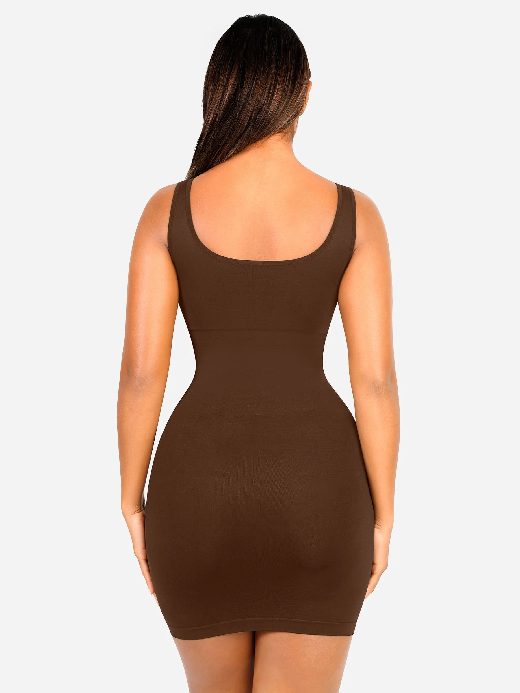 Feelingirl Seamless Square Neck Shaping Dress - Image 33