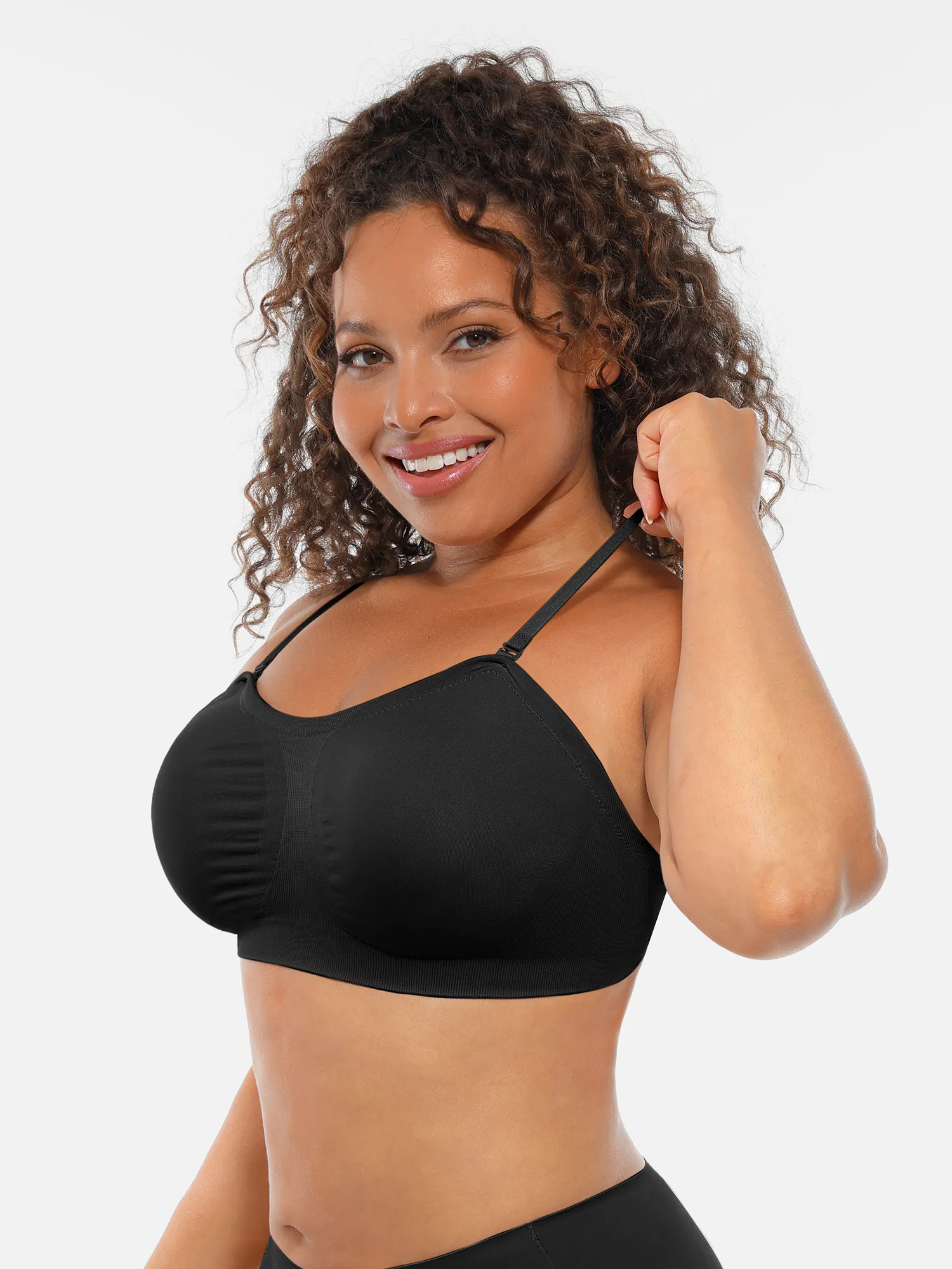 Feelingirl Seamless Strapless Anti-Slip Removable Pads Bra - Image 12