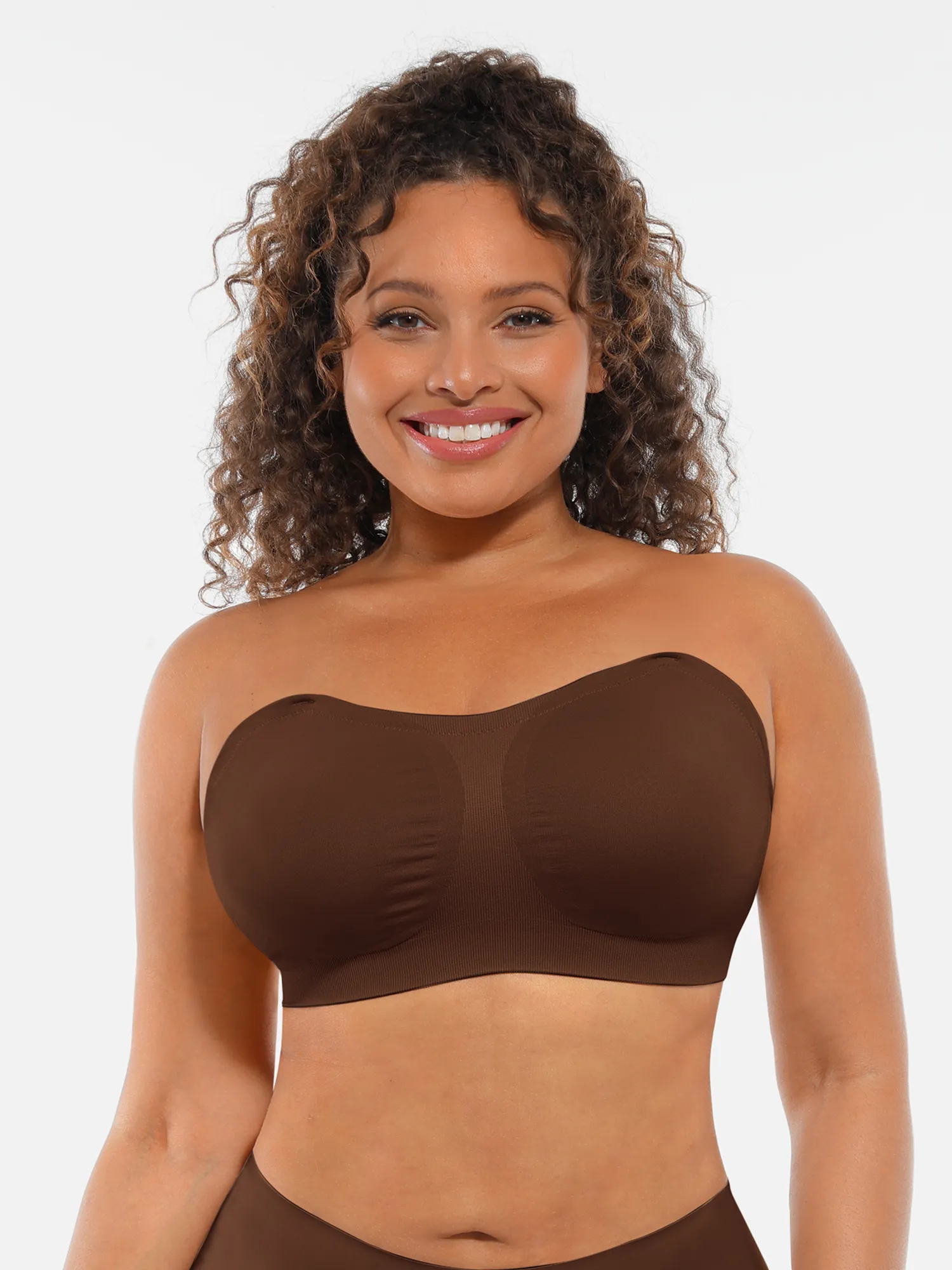 Feelingirl Seamless Strapless Anti-Slip Removable Pads Bra - Image 15