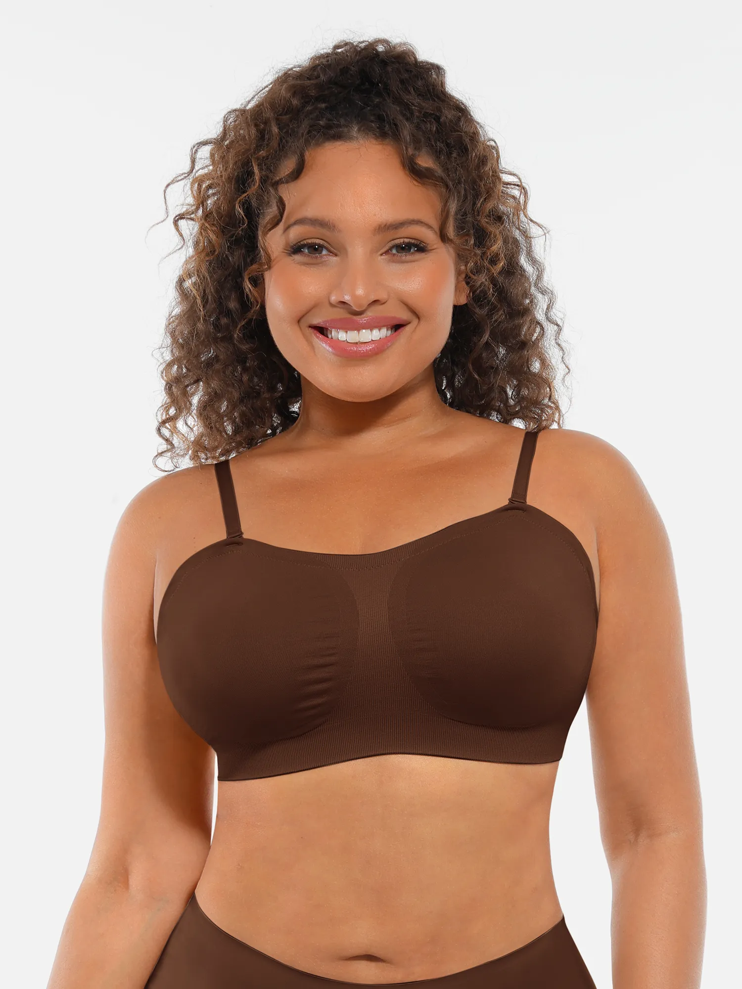 Feelingirl Seamless Strapless Anti-Slip Removable Pads Bra - Image 16