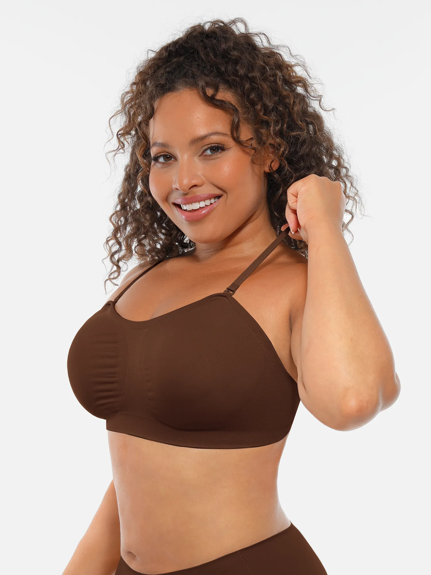 Feelingirl Seamless Strapless Anti-Slip Removable Pads Bra - Image 19
