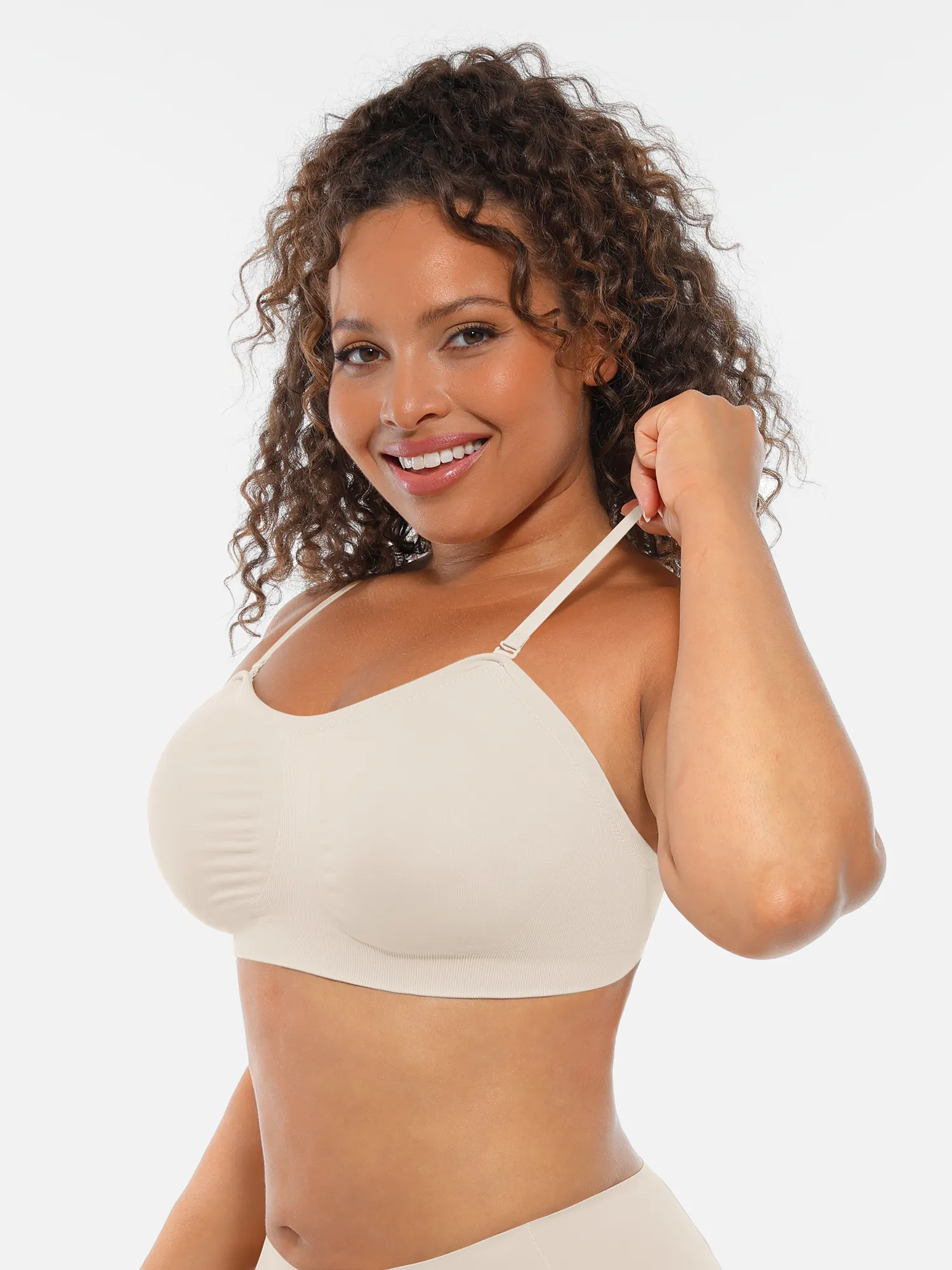 Feelingirl Seamless Strapless Anti-Slip Removable Pads Bra - Image 5