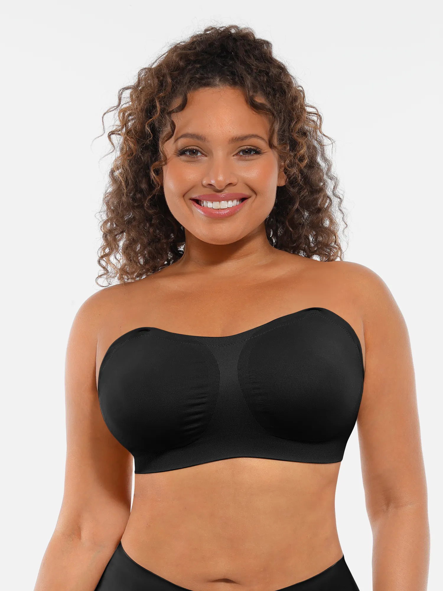 Feelingirl Seamless Strapless Anti-Slip Removable Pads Bra - Image 8