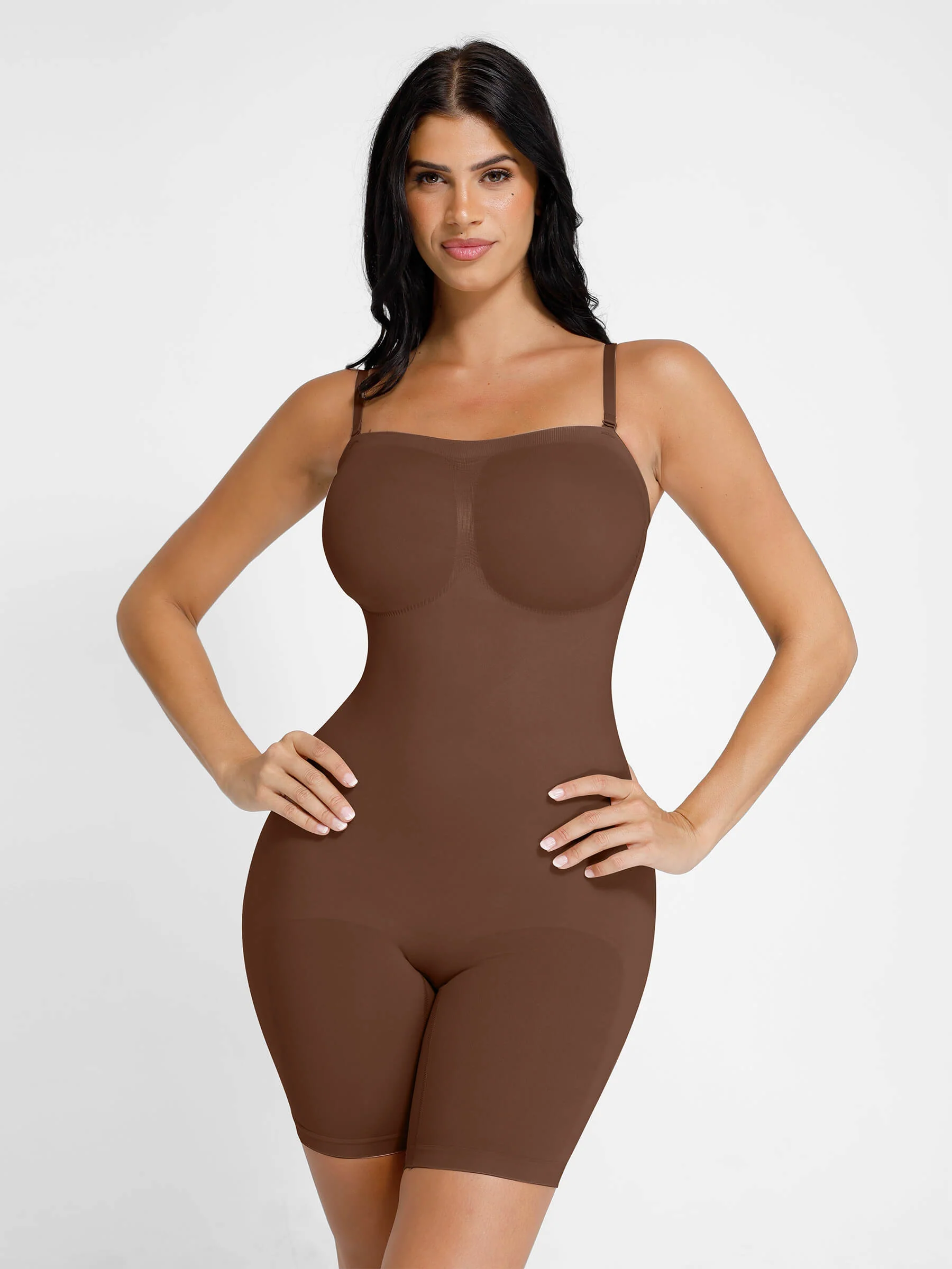Feelingirl Seamless Strapless Bodysuit with Removable Straps - Image 11