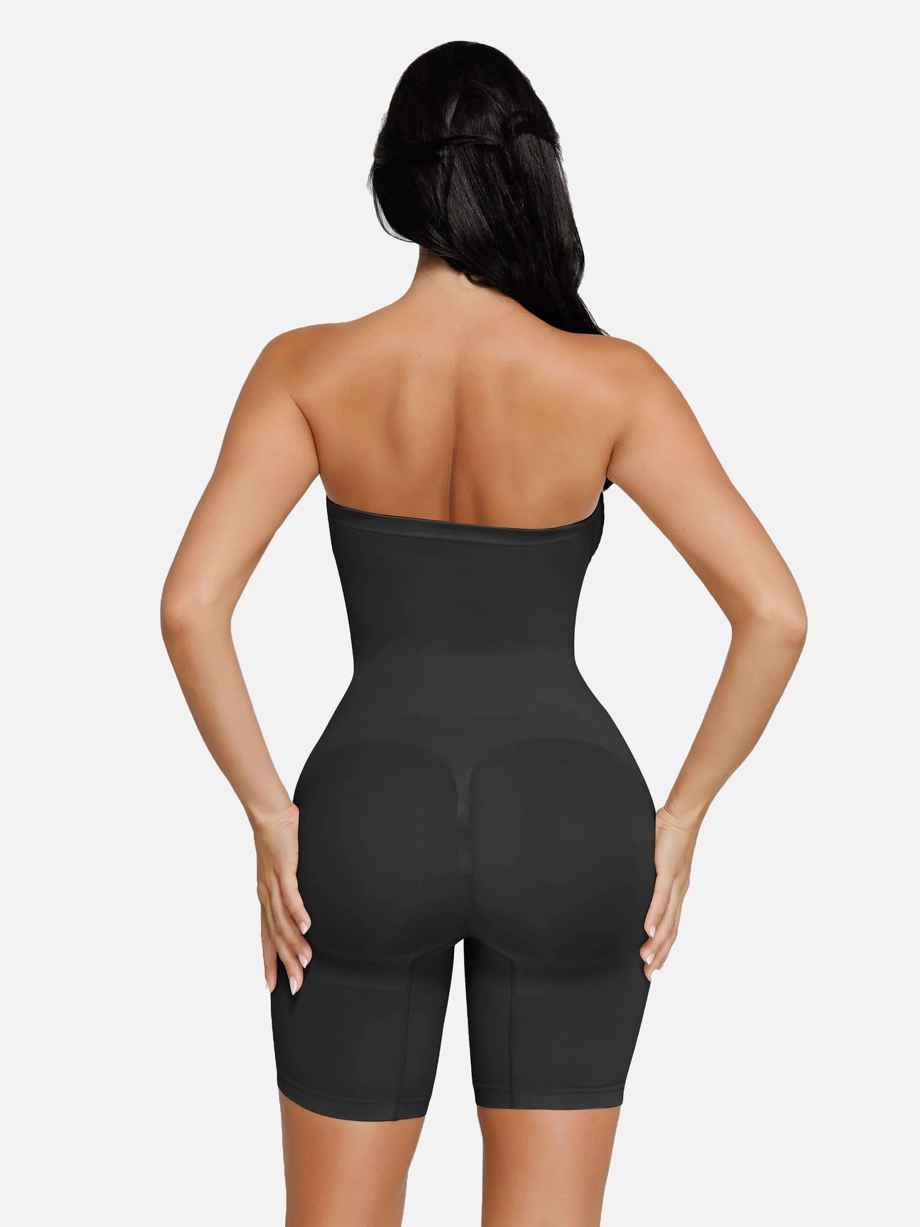 Feelingirl Seamless Strapless Bodysuit with Removable Straps - Image 32