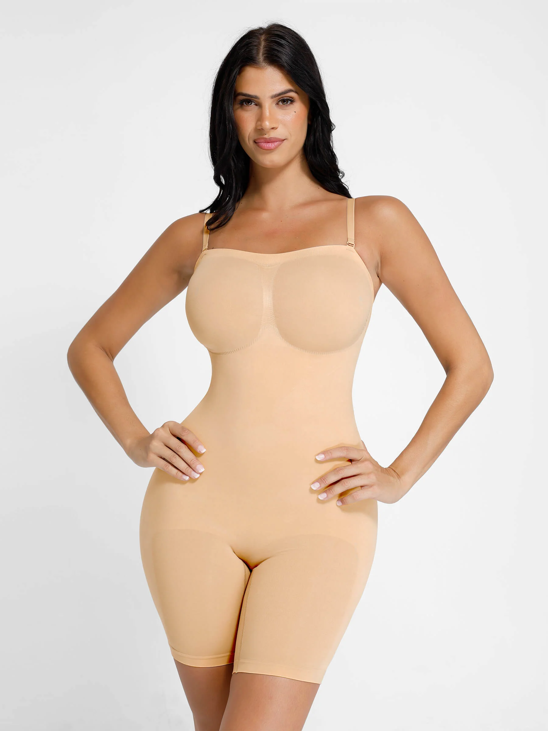 Feelingirl Seamless Strapless Bodysuit with Removable Straps - Image 45