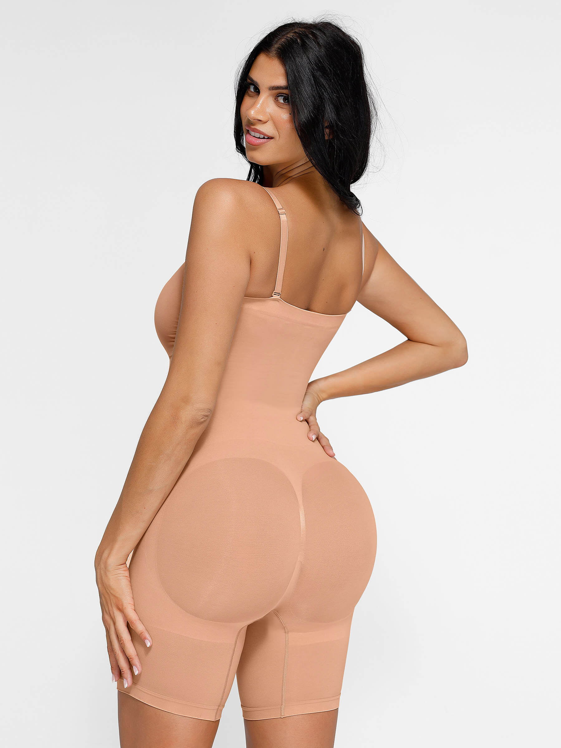 Feelingirl Seamless Strapless Bodysuit with Removable Straps - Image 56
