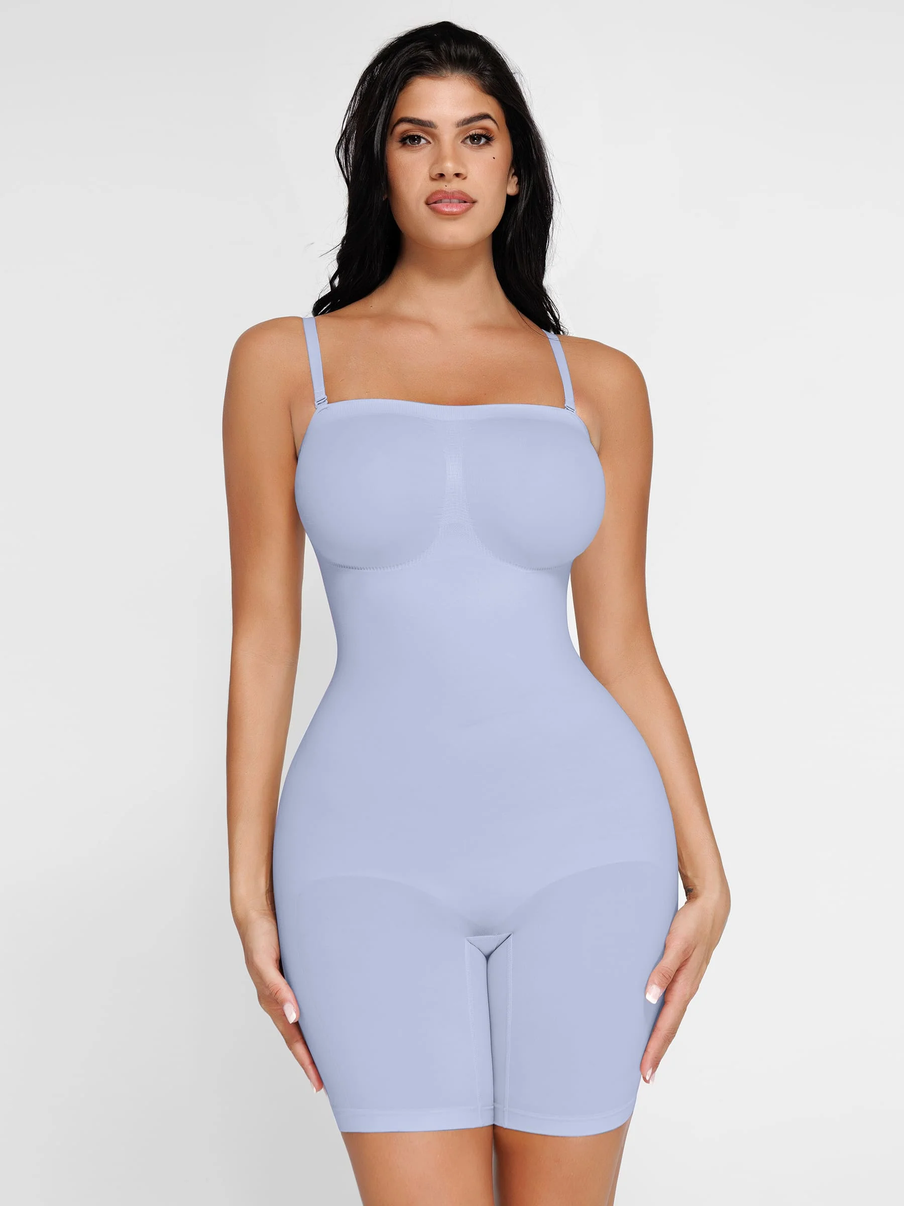 Feelingirl Seamless Strapless Bodysuit with Removable Straps - Image 91