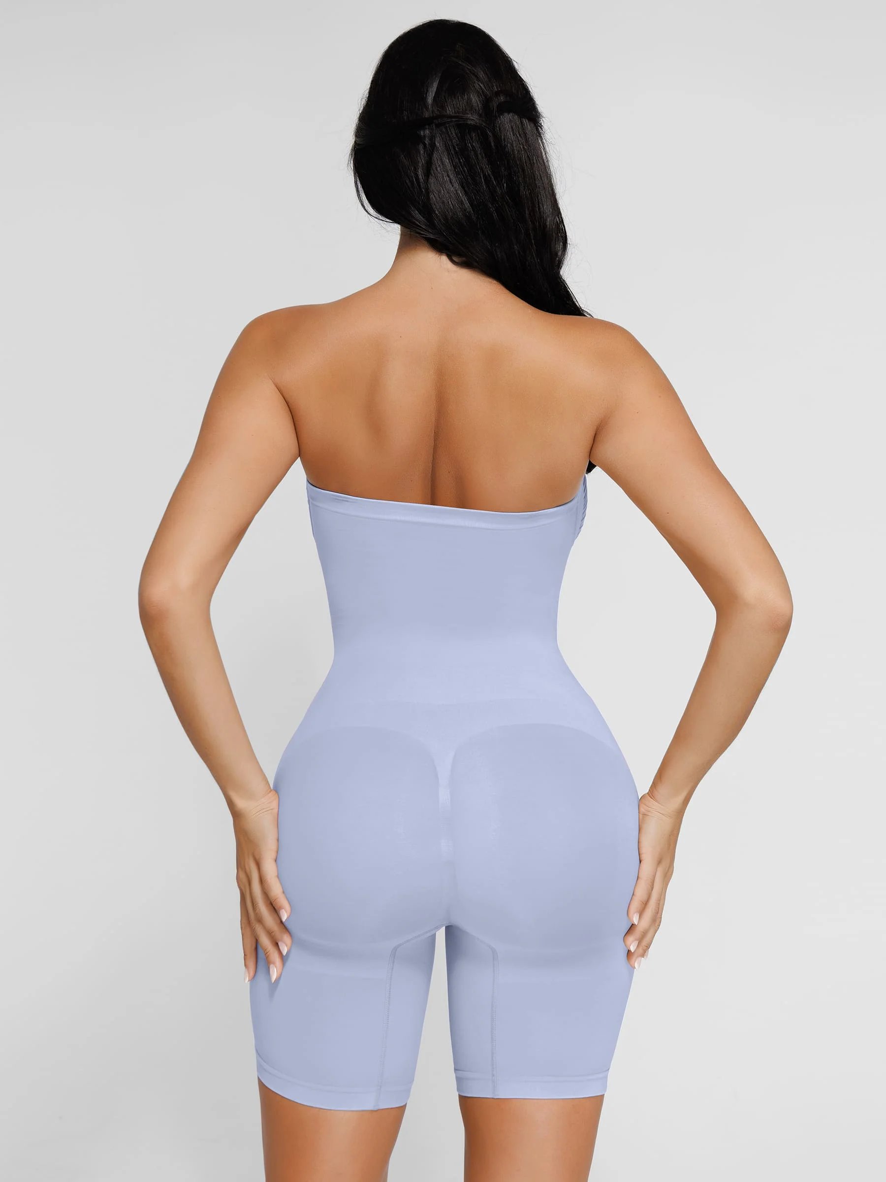 Feelingirl Seamless Strapless Bodysuit with Removable Straps - Image 95