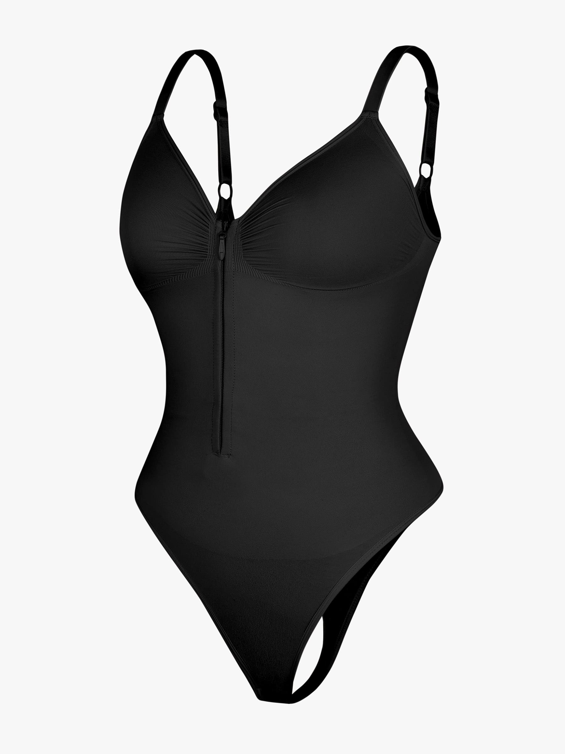 Feelingirl Tummy Control Seamless Zipper Shaping Bodysuit - Image 33