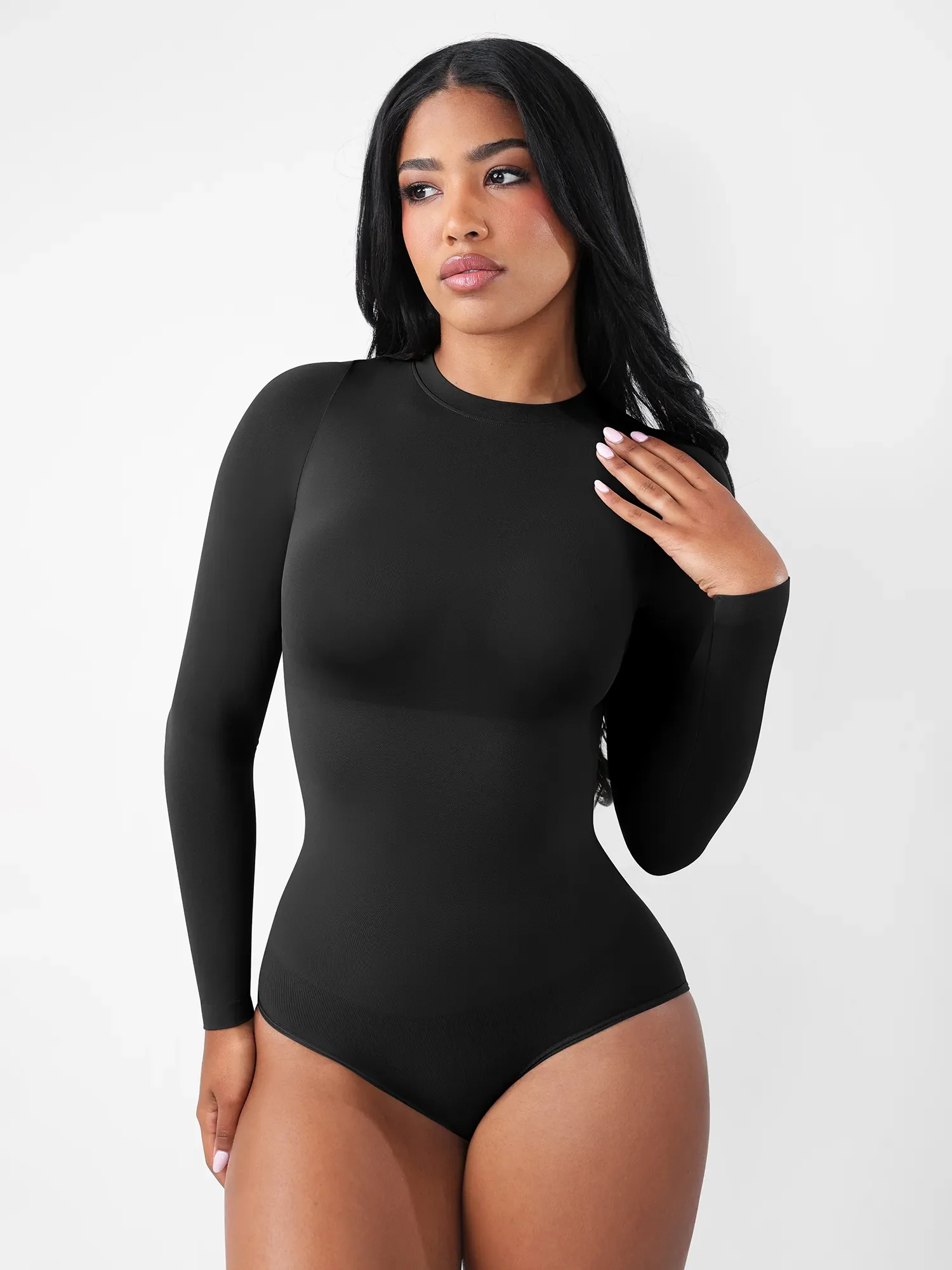 Feelingirl Seamless Ultra-Soft Crew Neck Bodysuit - Image 29