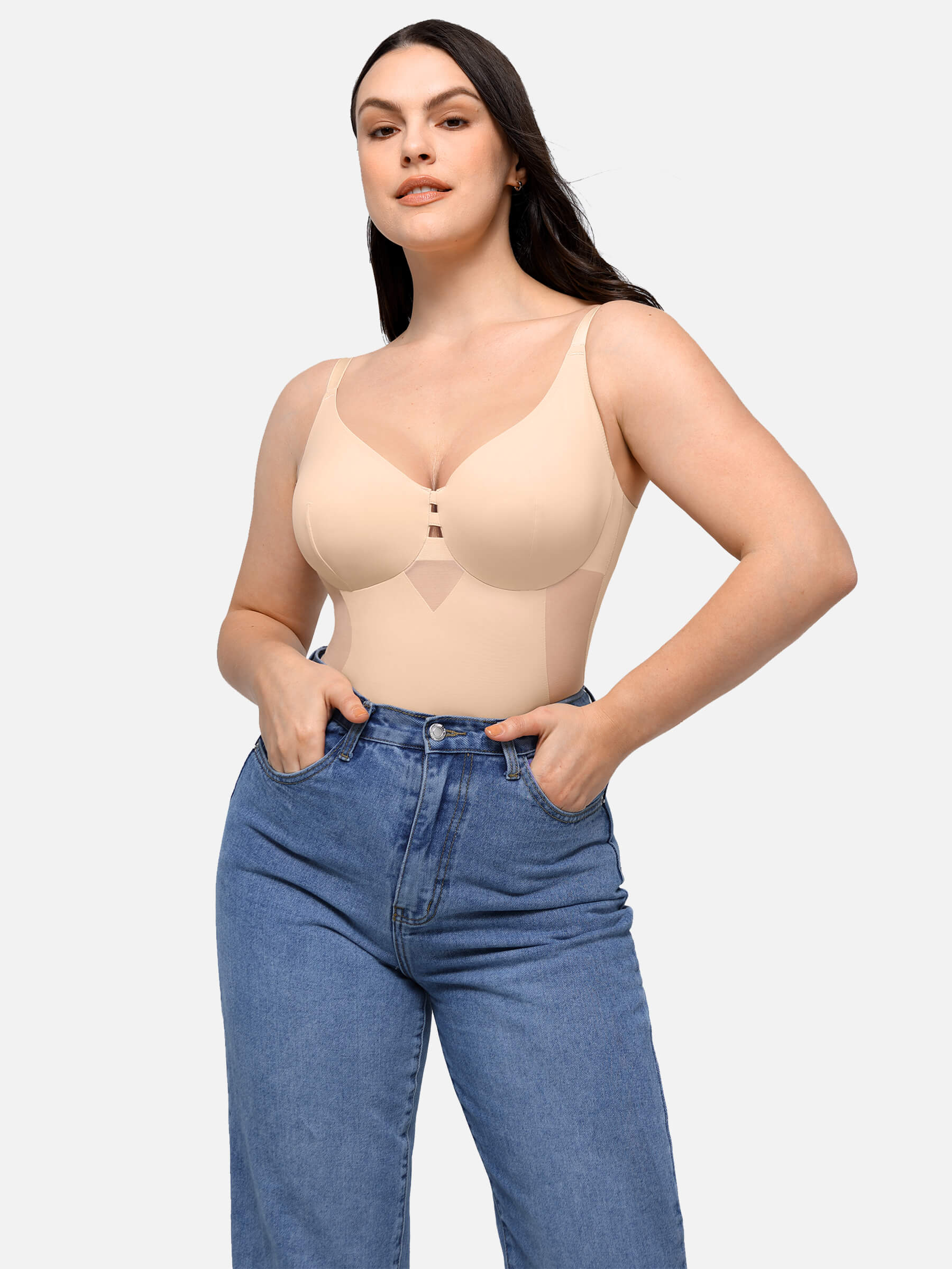 Feelingirl Seamless Waist Control Breast Lift Shapewear - Image 12