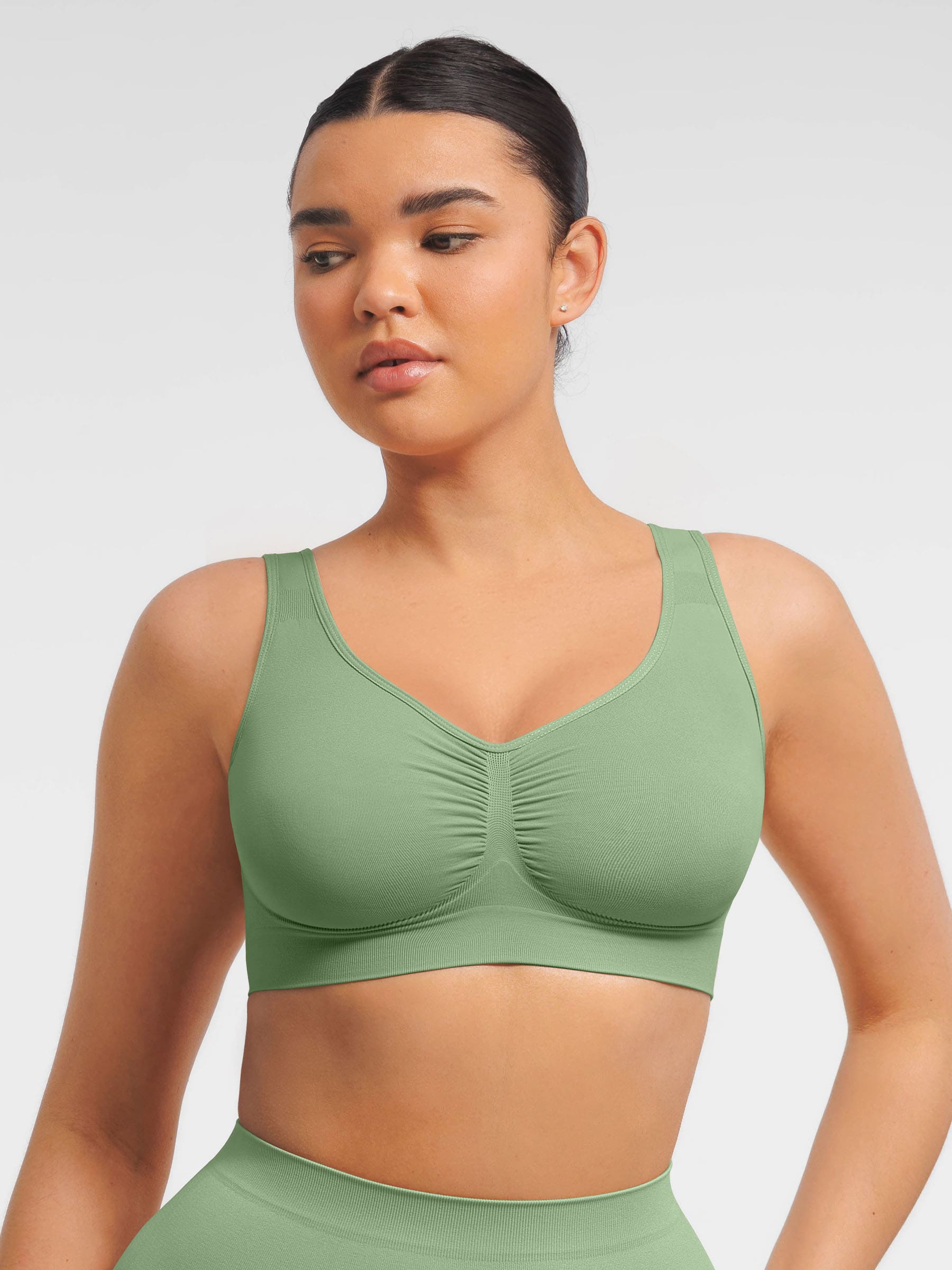 Feelingirl Seamless Wide Straps Everyday Bra - Image 69