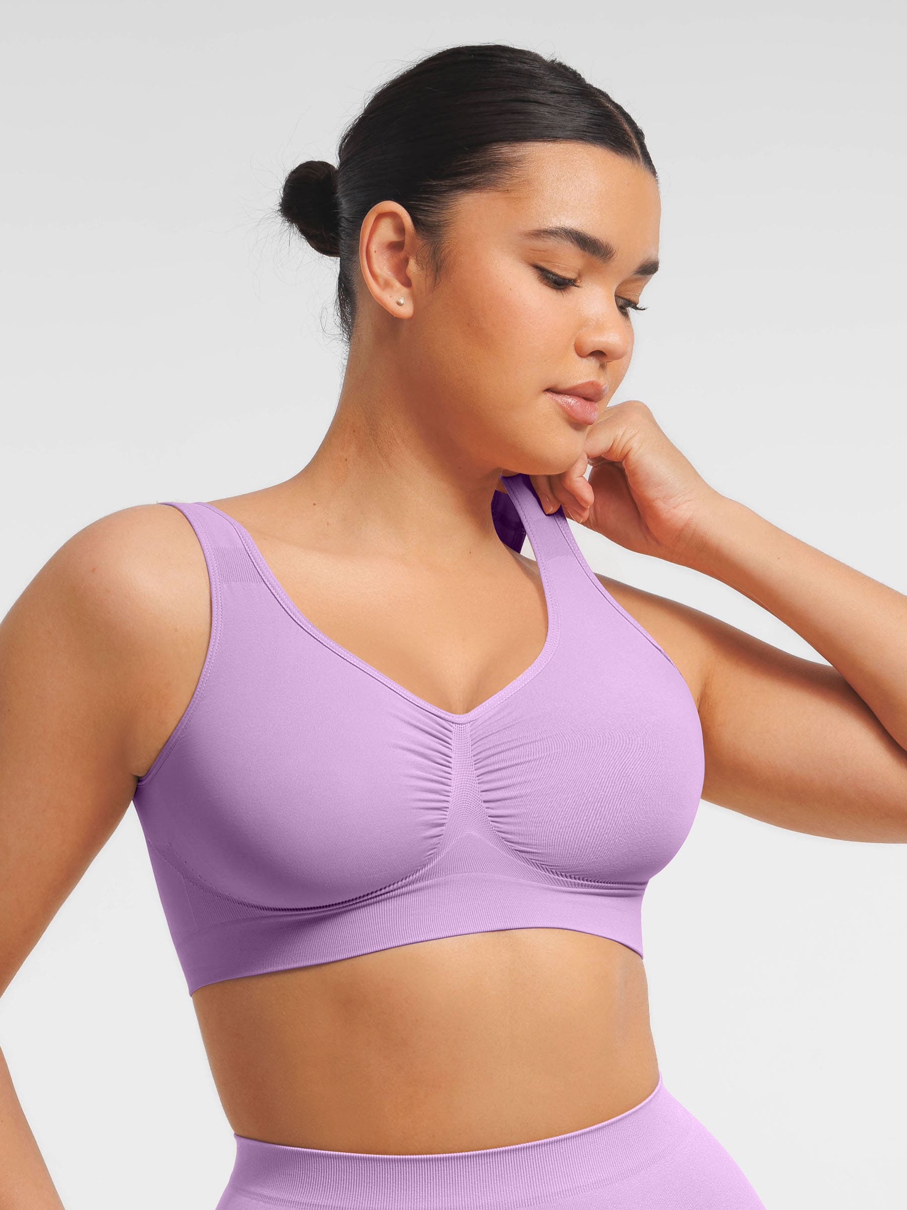 Feelingirl Seamless Wide Straps Everyday Bra - Image 81