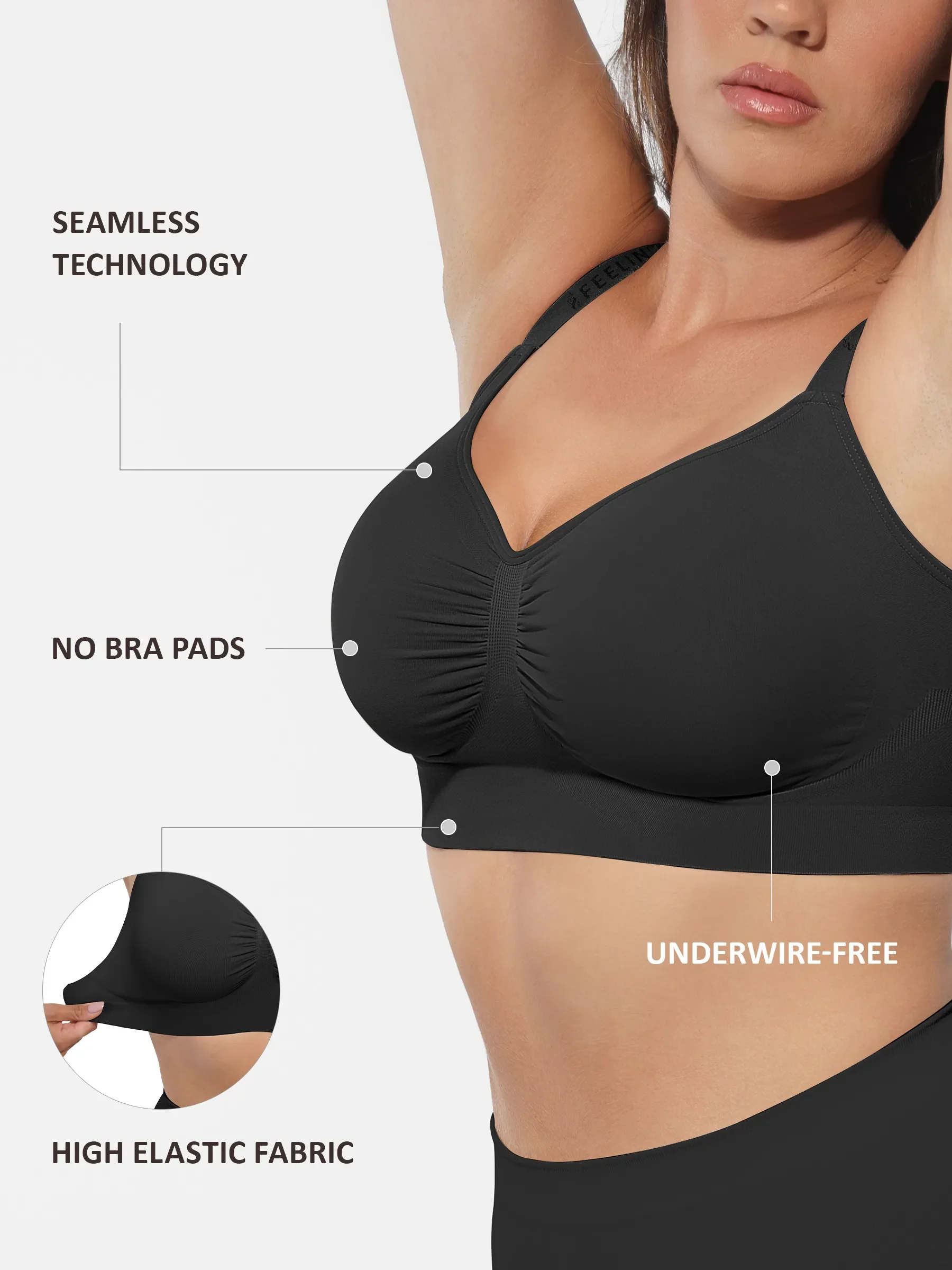 Feelingirl Seamless Wireless Bra - Image 9