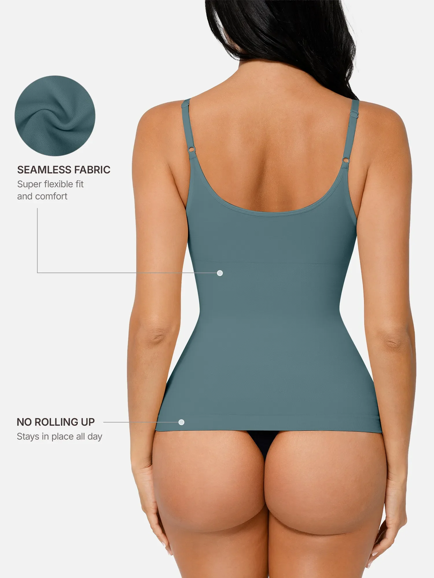 Feelingirl Bust Support Waist and Abdomen Control Shape Tank Top Vest - Image 33