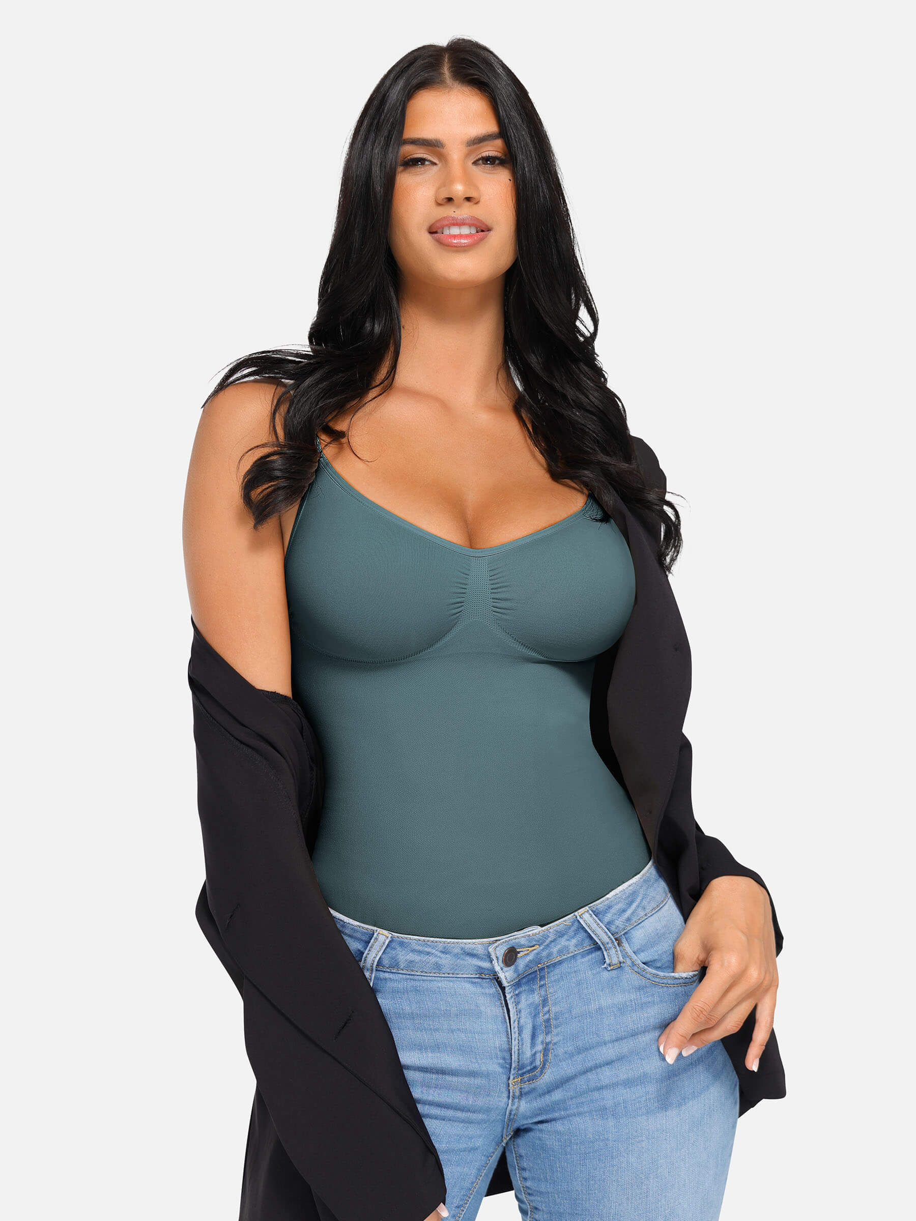 Feelingirl Bust Support Waist and Abdomen Control Shape Tank Top Vest - Image 34