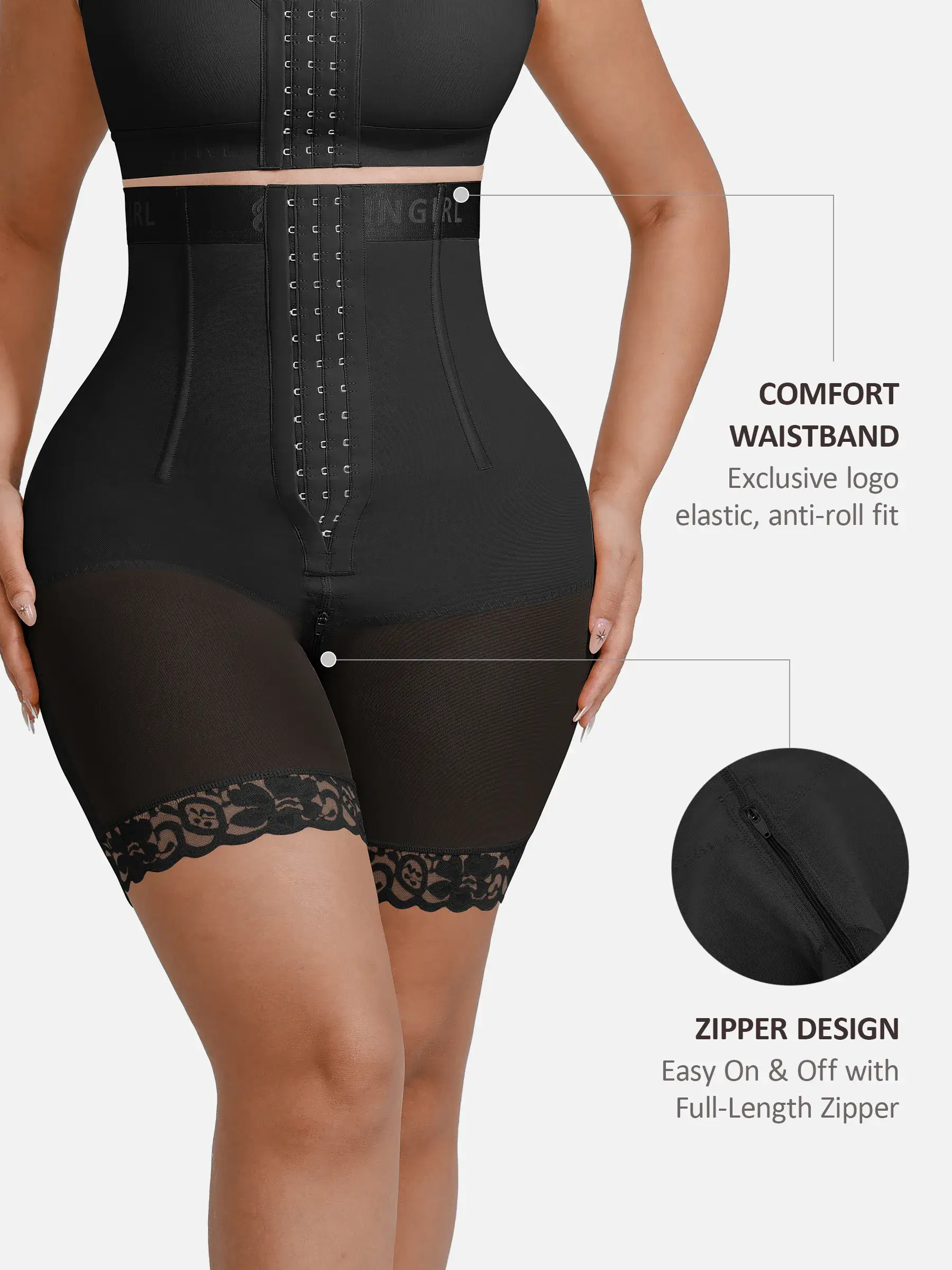 Feelingirl Steel-Boned High-Waist Shaper - Image 9