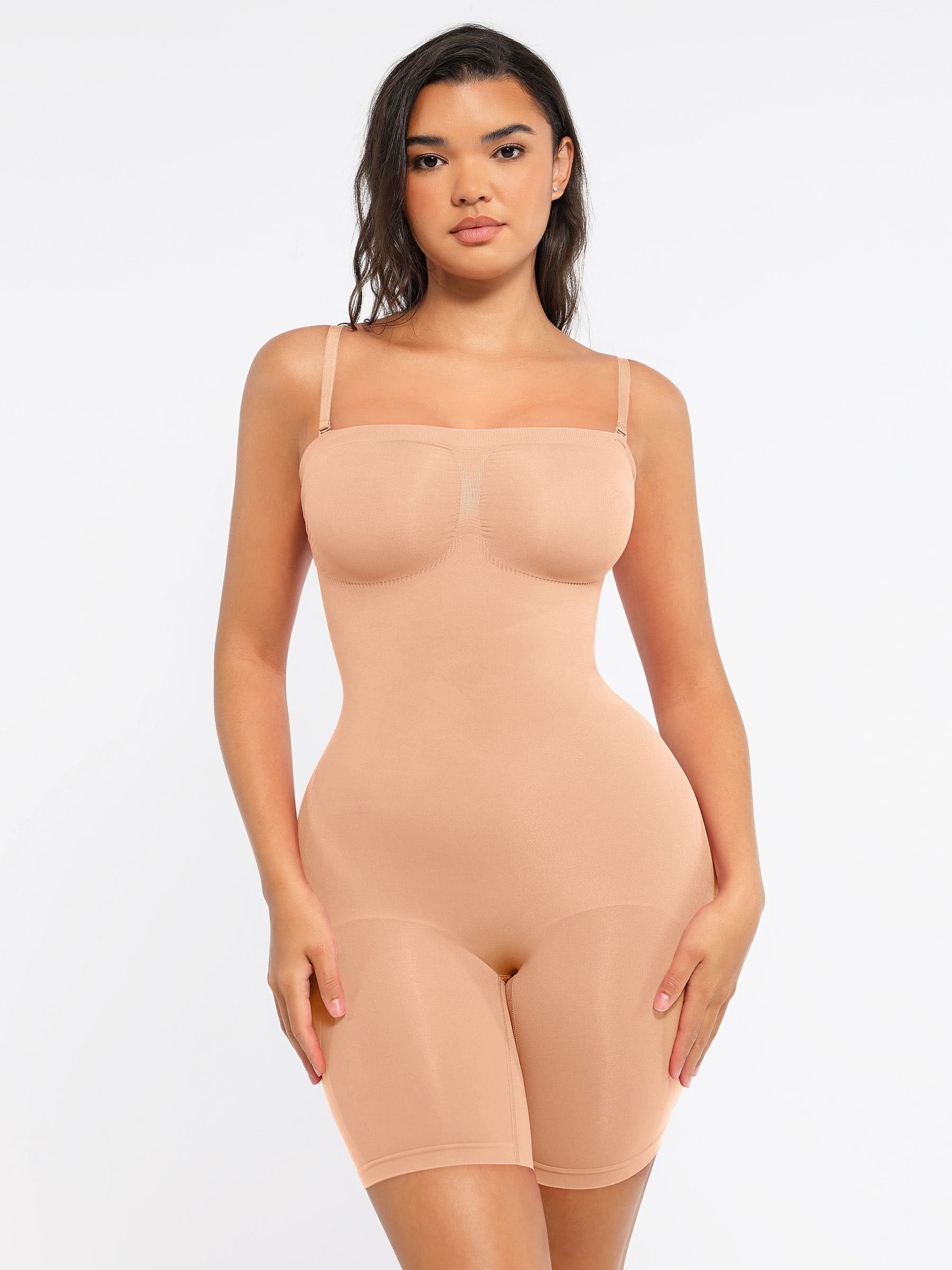 Feelingirl Strapless Seamless Bodysuit with Removable Straps - Image 32