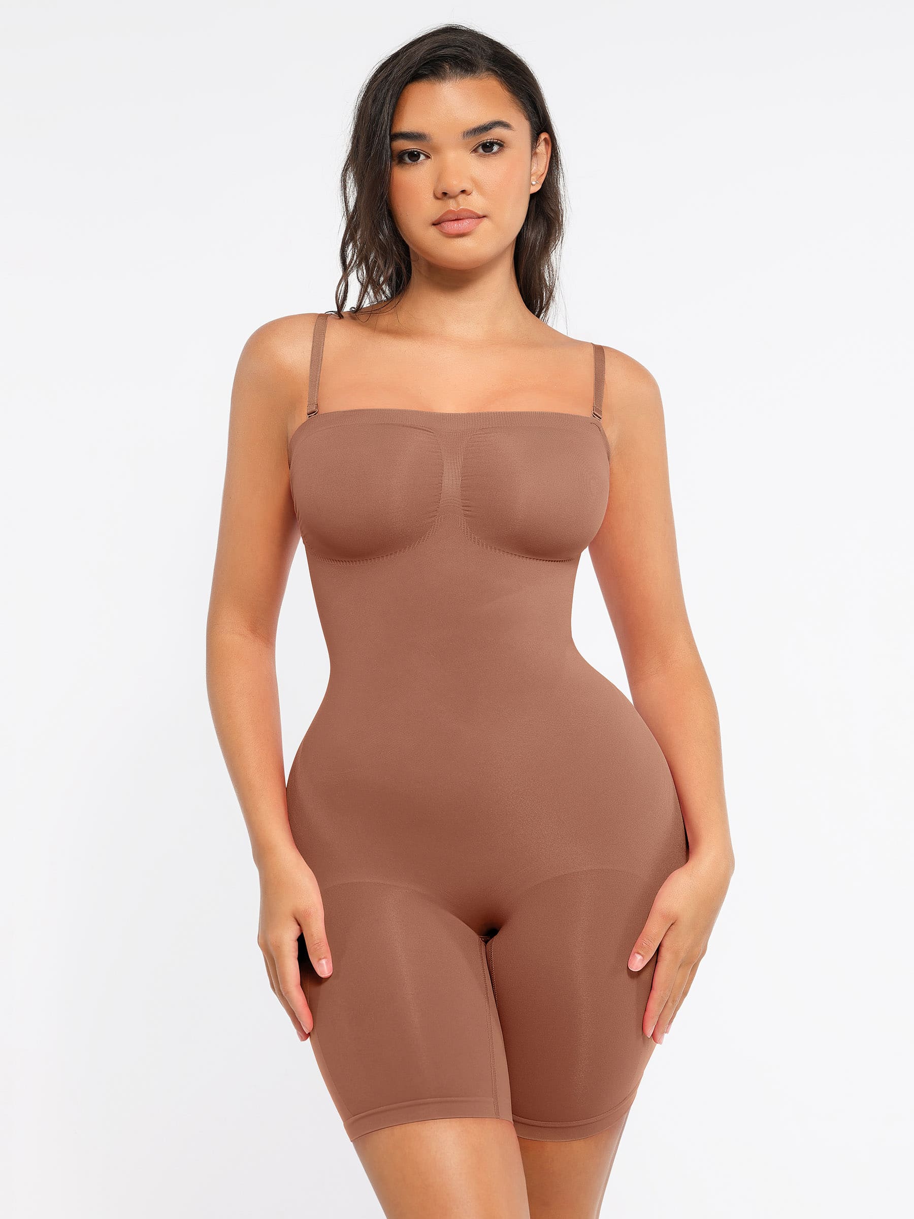 Feelingirl Strapless Seamless Bodysuit with Removable Straps - Image 42
