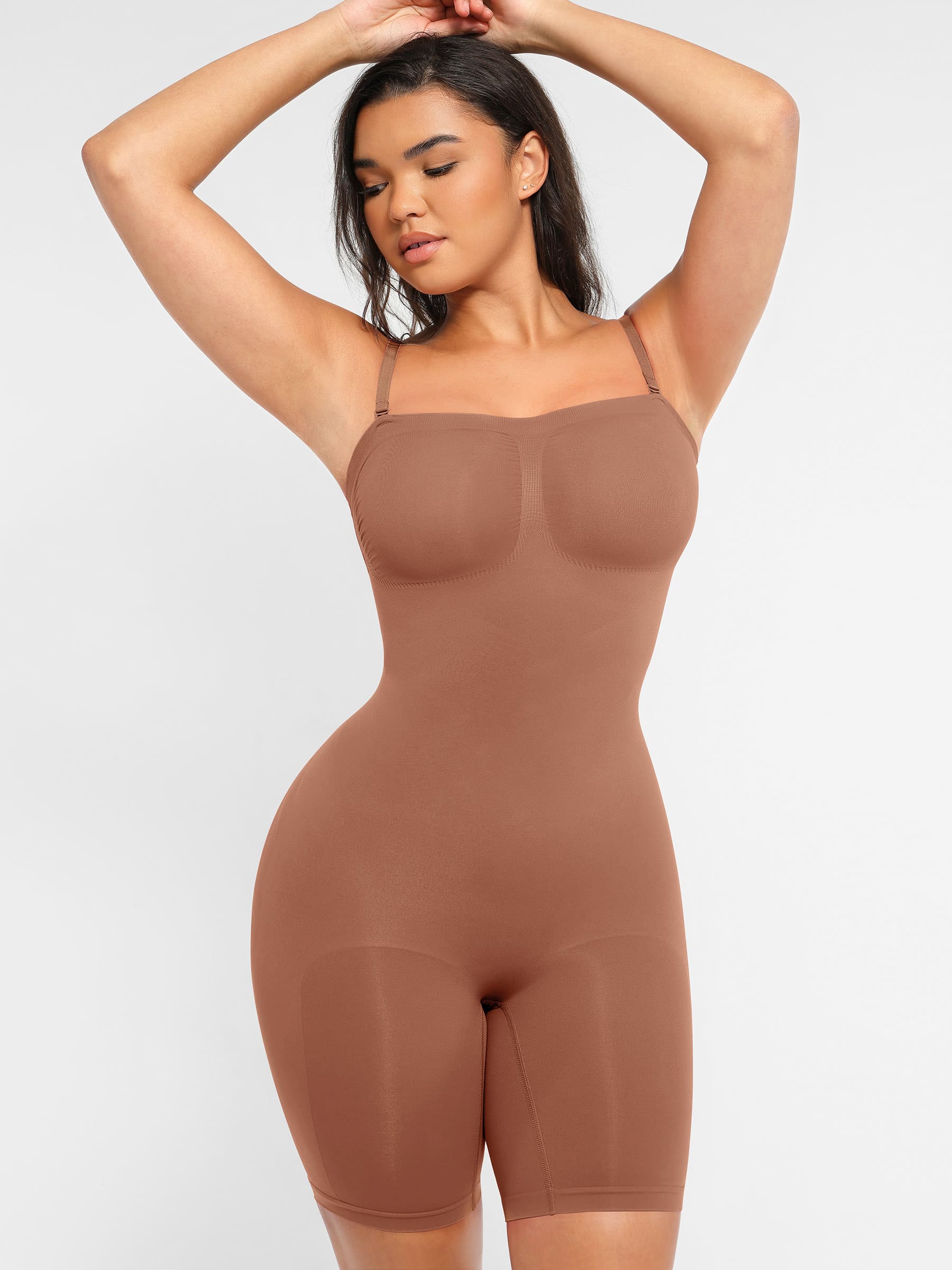 Feelingirl Strapless Seamless Bodysuit with Removable Straps - Image 43