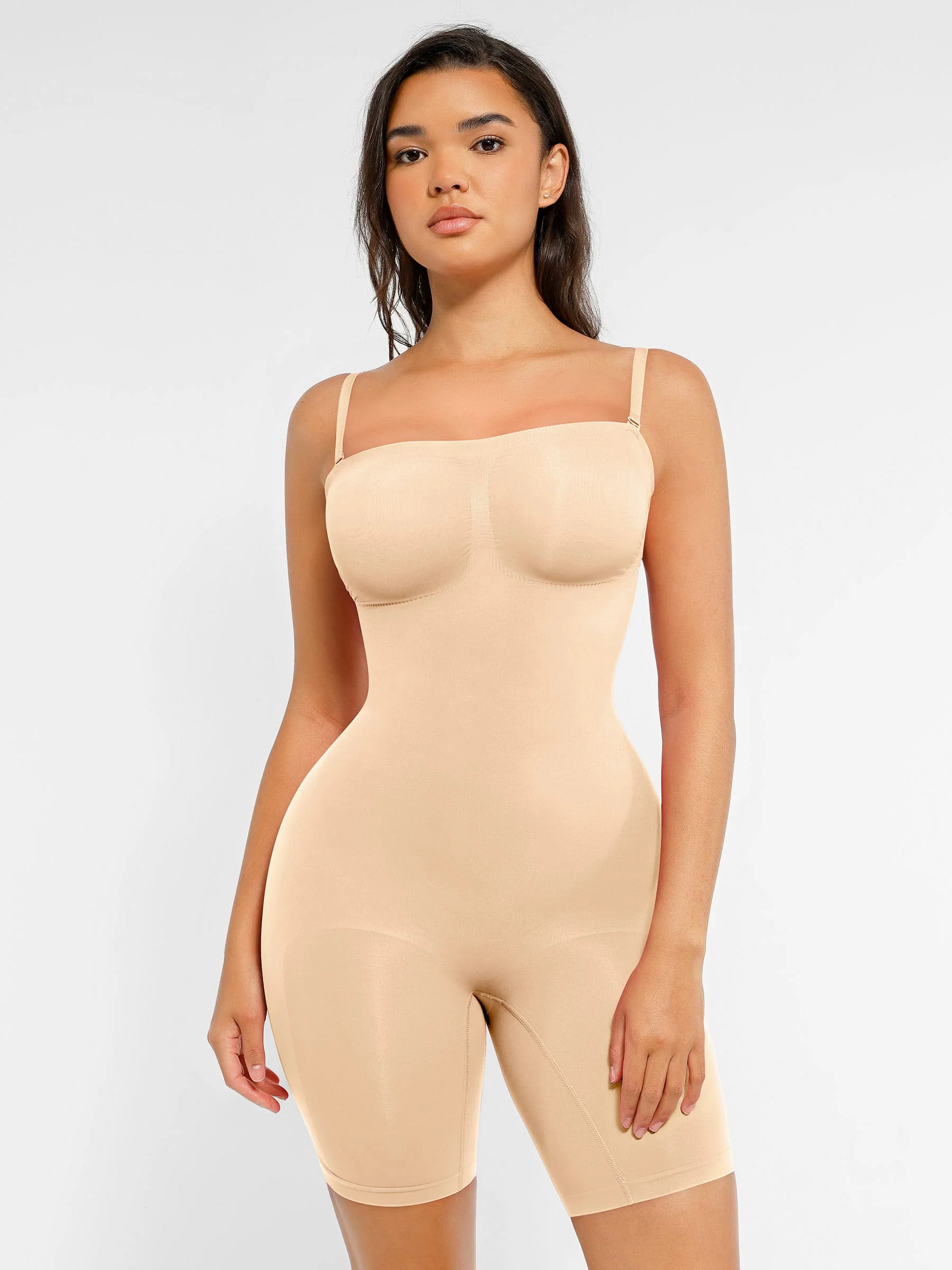 Feelingirl Strapless Seamless Bodysuit with Removable Straps - Image 71