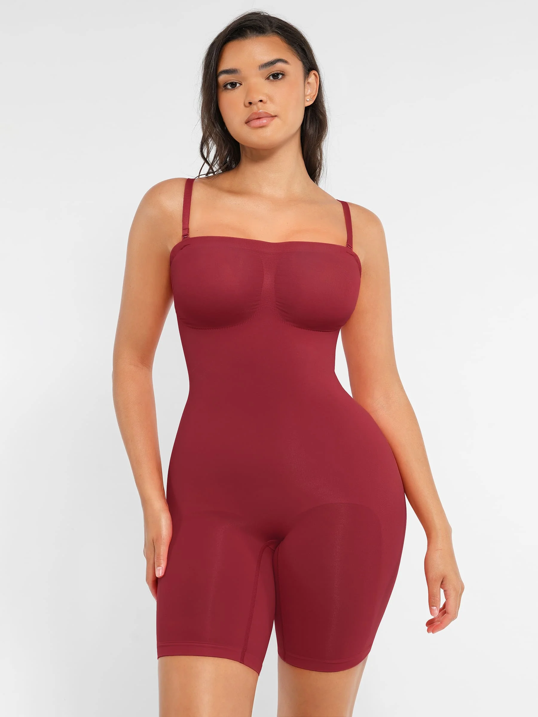 Feelingirl Strapless Seamless Bodysuit with Removable Straps - Image 92