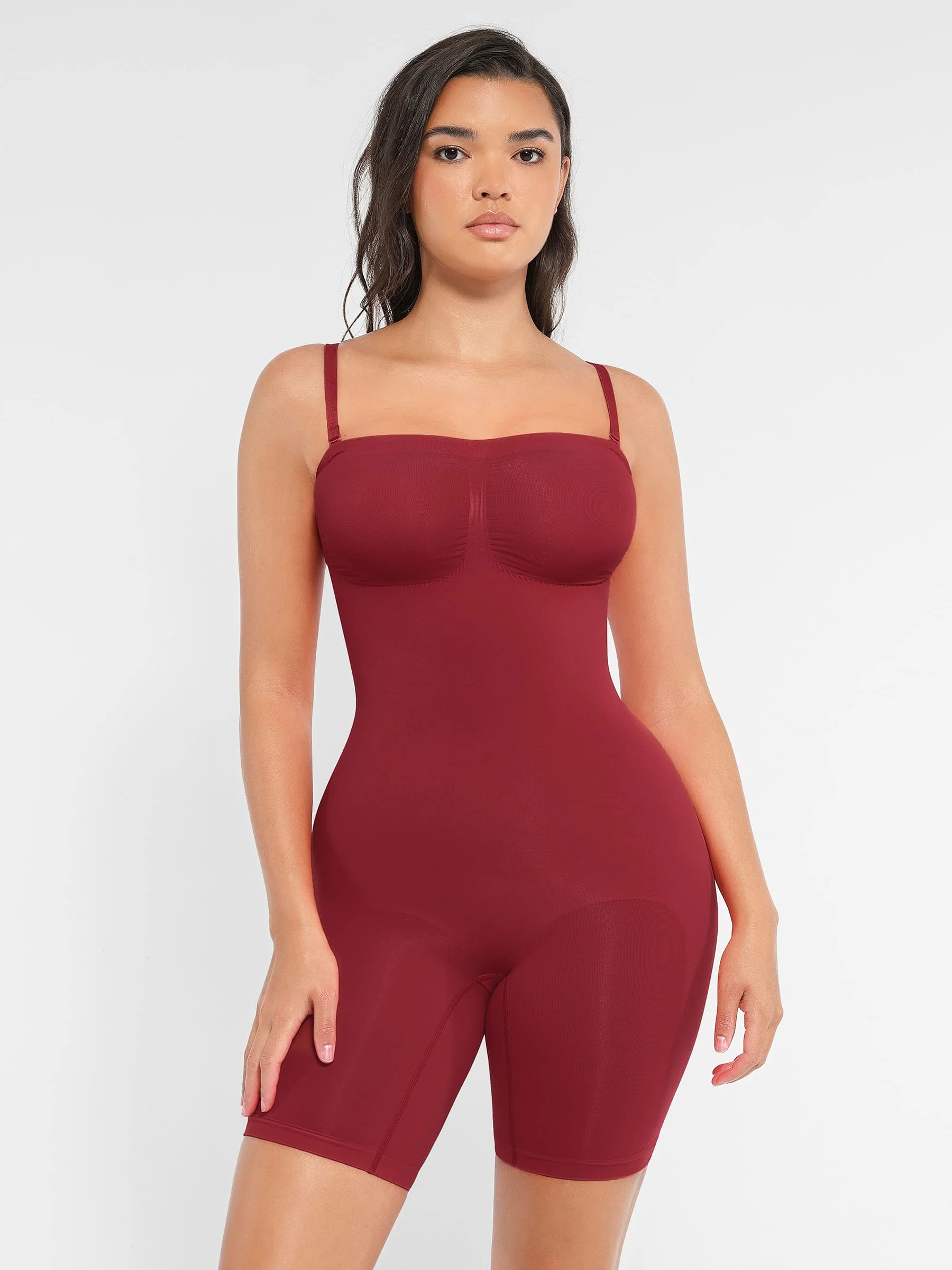 Feelingirl Strapless Seamless Bodysuit with Removable Straps - Image 93