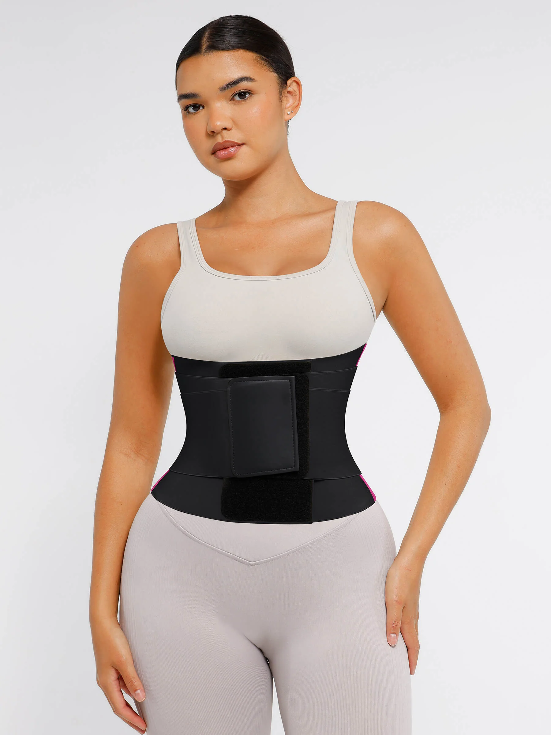Feelingirl Triple Wrap Tummy Control Waist Trainer Belt - Image 22