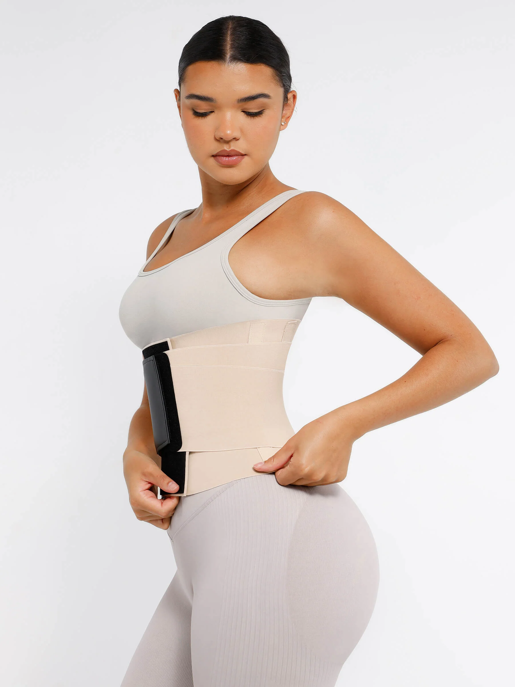 Feelingirl Triple Wrap Tummy Control Waist Trainer Belt - Image 30