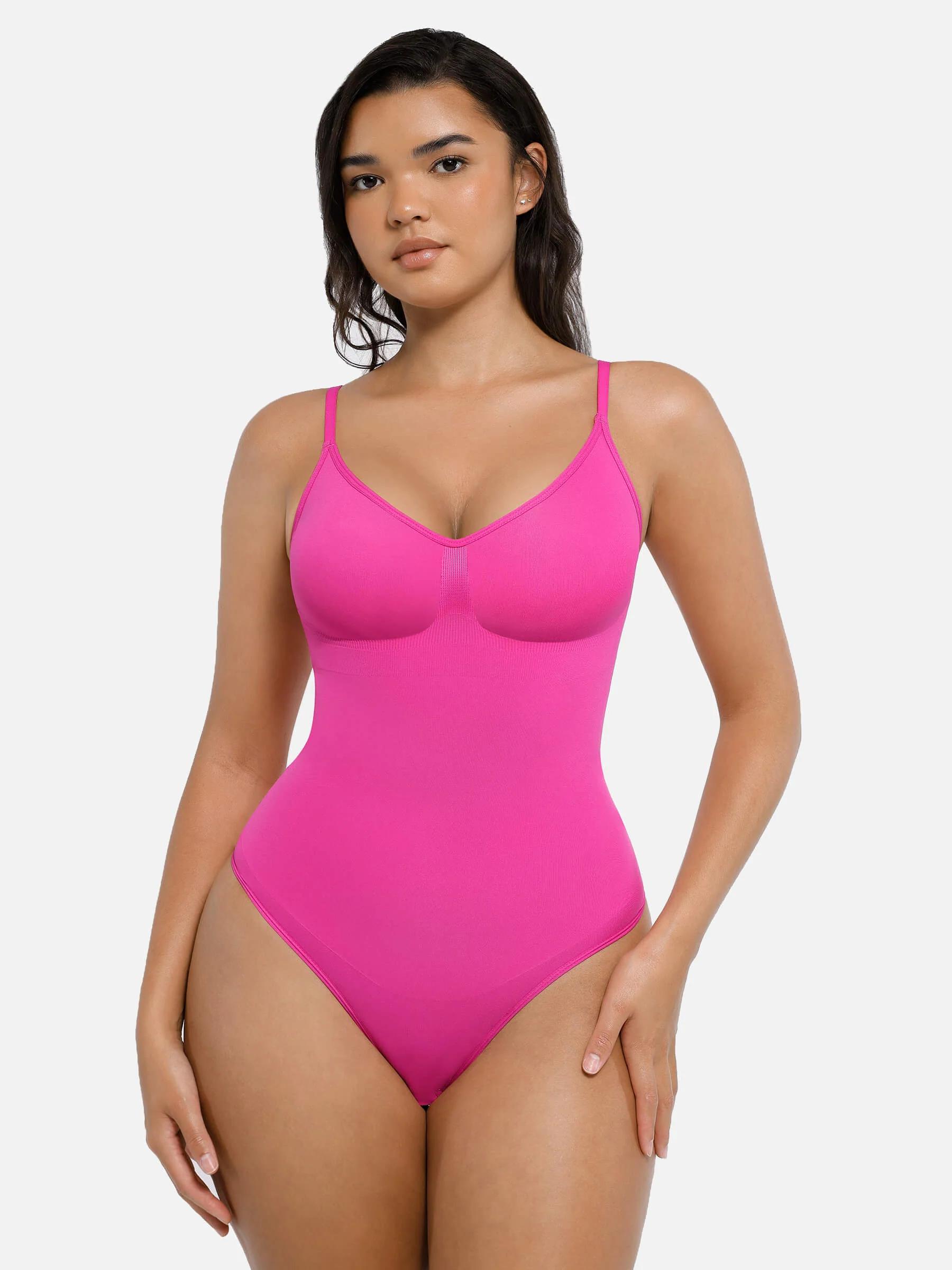 Feelingirl Tummy Control Seamless Thong Bodysuit - Image 13