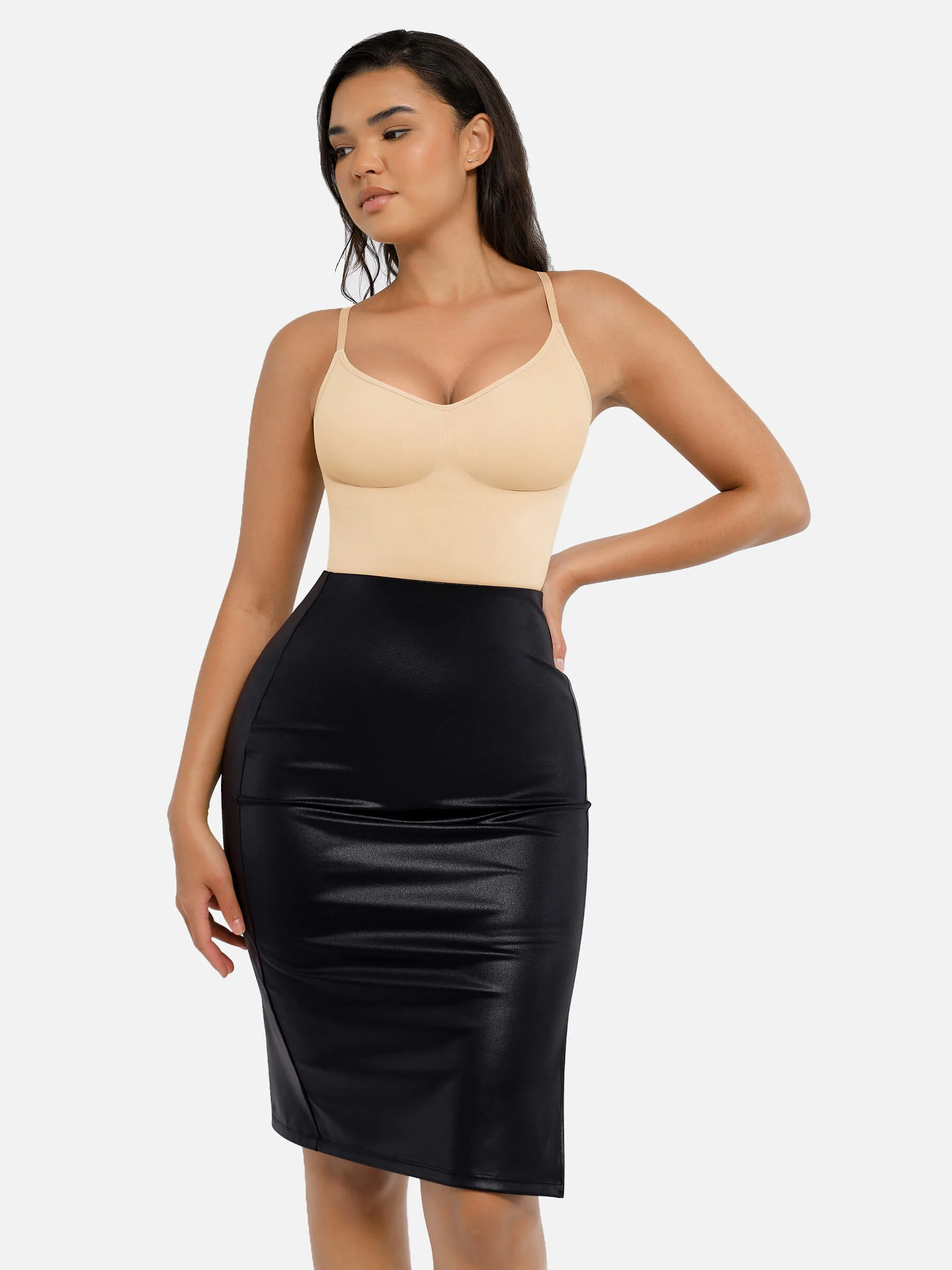Feelingirl Tummy Control Seamless Thong Bodysuit - Image 24