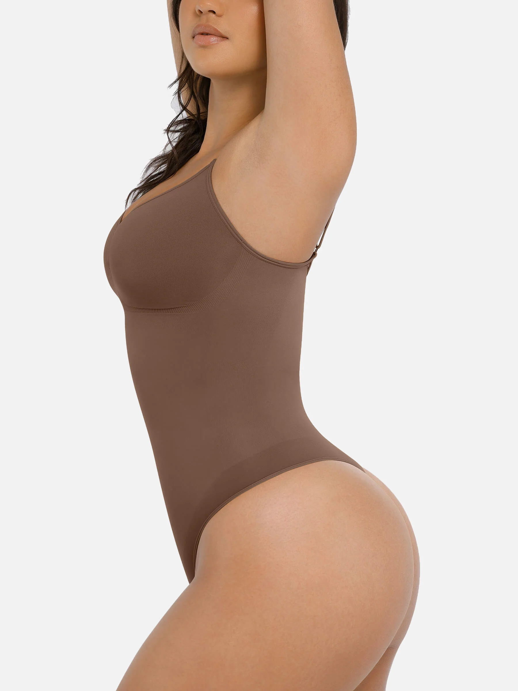 Feelingirl Tummy Control Seamless Thong Bodysuit - Image 29