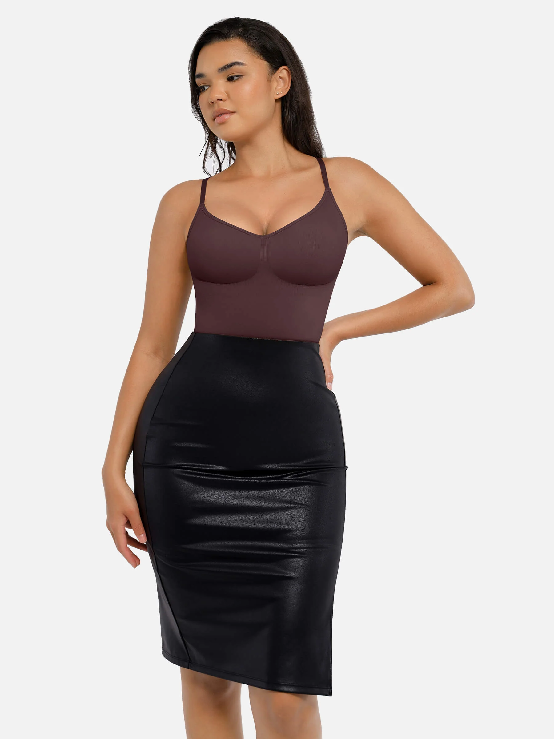 Feelingirl Tummy Control Seamless Thong Bodysuit - Image 40