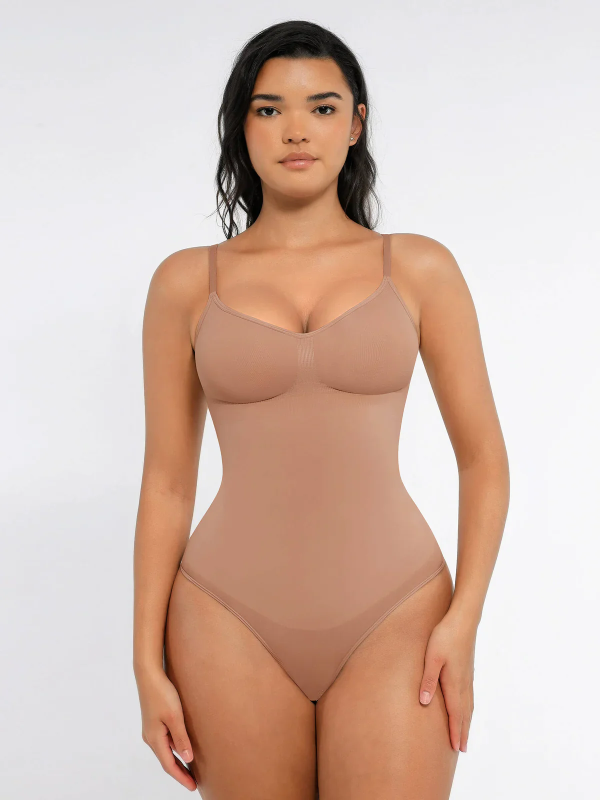 Feelingirl Tummy Control Seamless Thong Bodysuit - Image 44