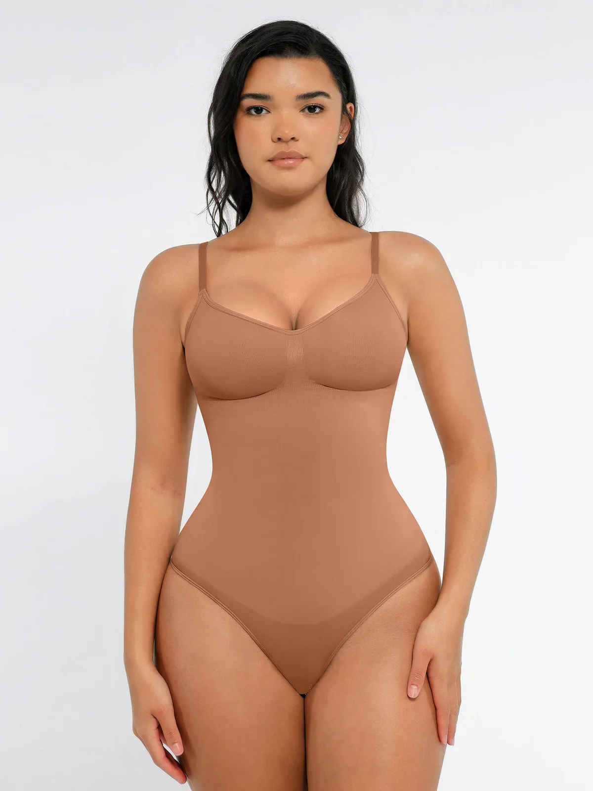 Feelingirl Tummy Control Seamless Thong Bodysuit - Image 76