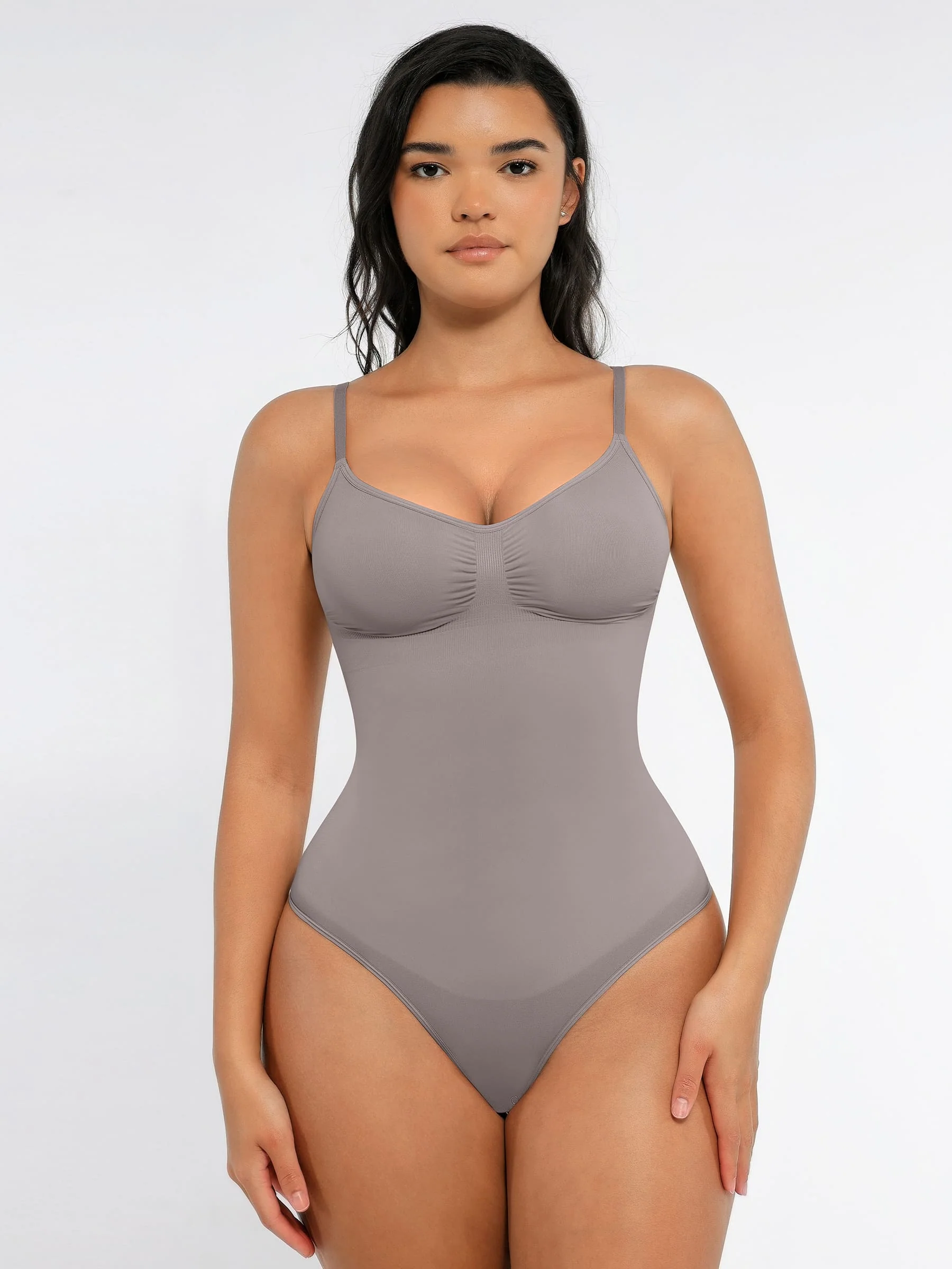 Feelingirl Tummy Control Seamless Thong Bodysuit - Image 91