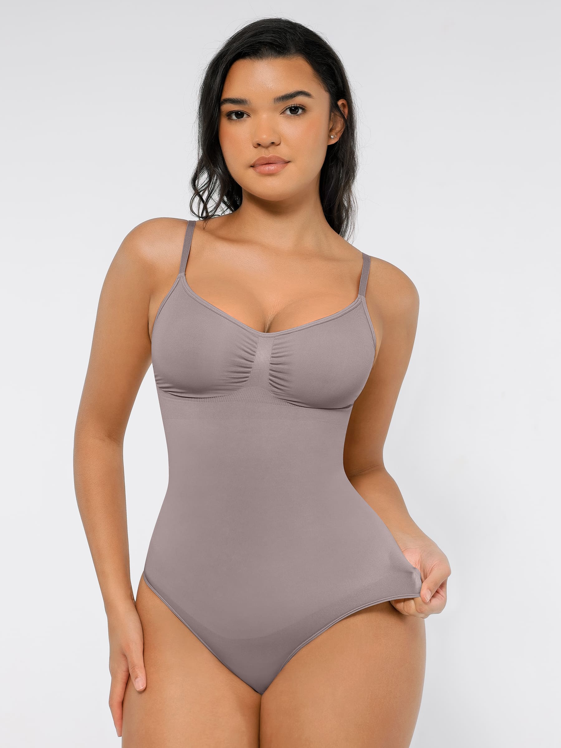 Feelingirl Tummy Control Seamless Thong Bodysuit - Image 92