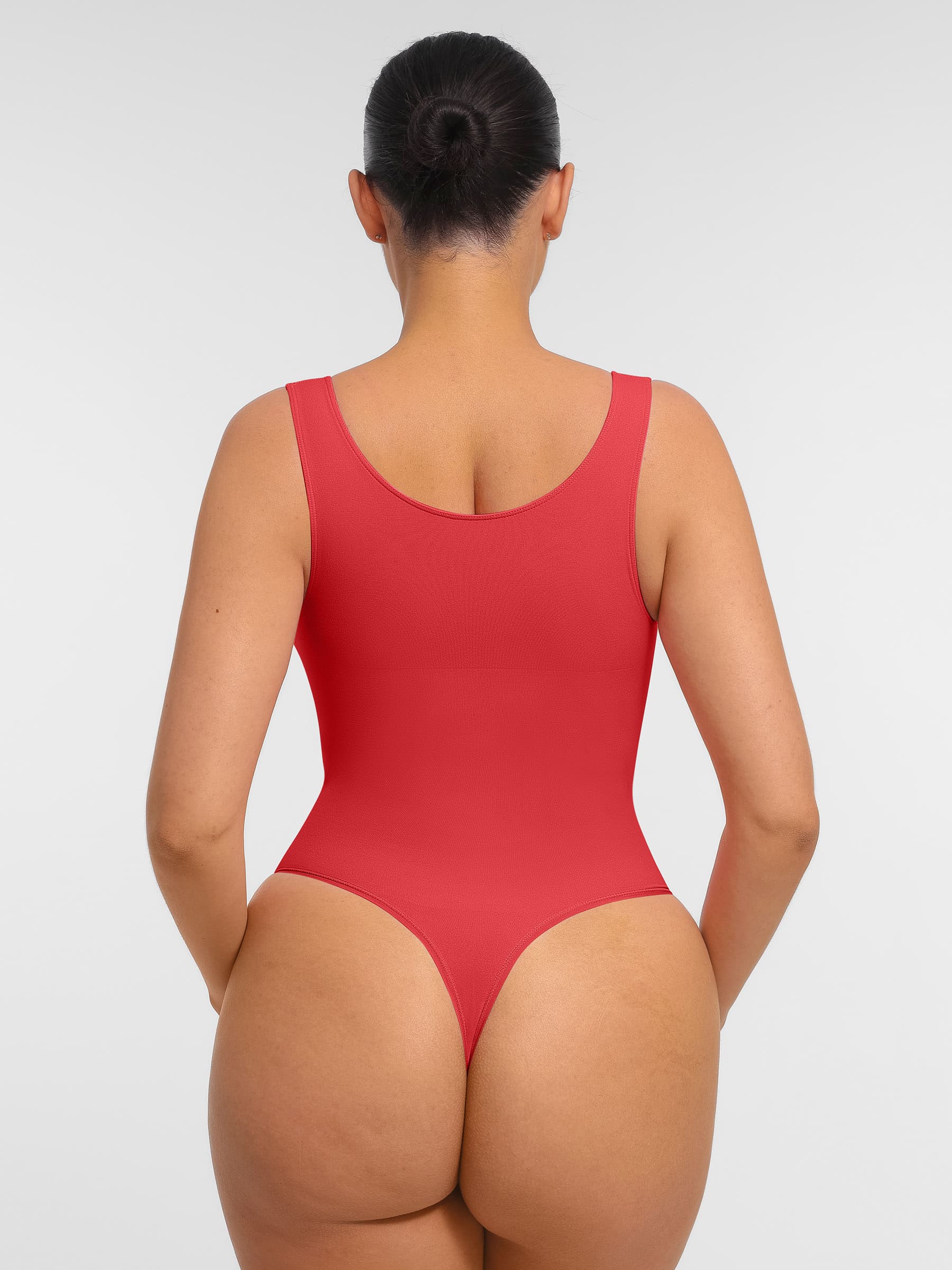 Feelingirl Tummy Control Seamless Wide Strap Bodysuit - Image 23