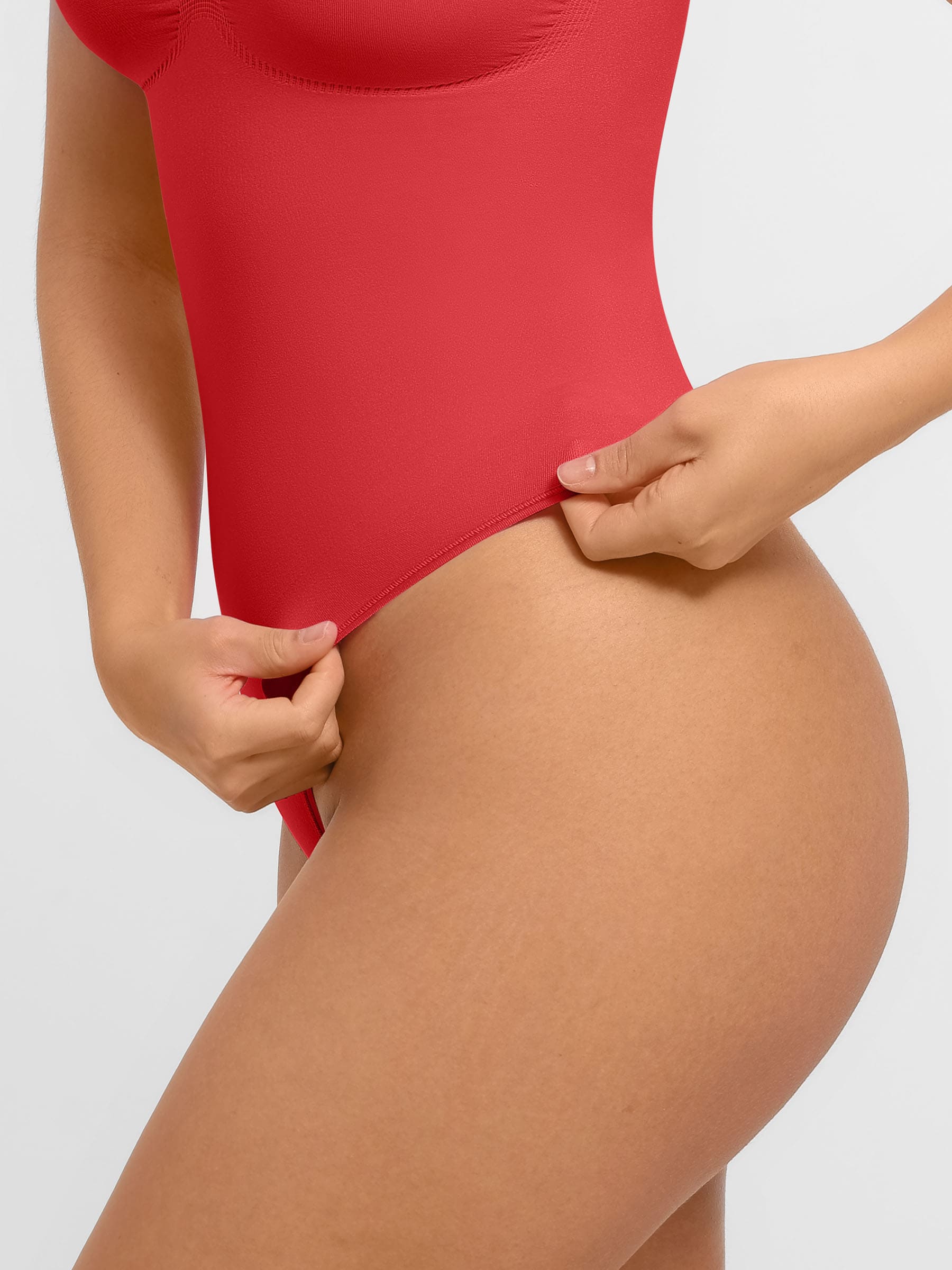 Feelingirl Tummy Control Seamless Wide Strap Bodysuit - Image 25