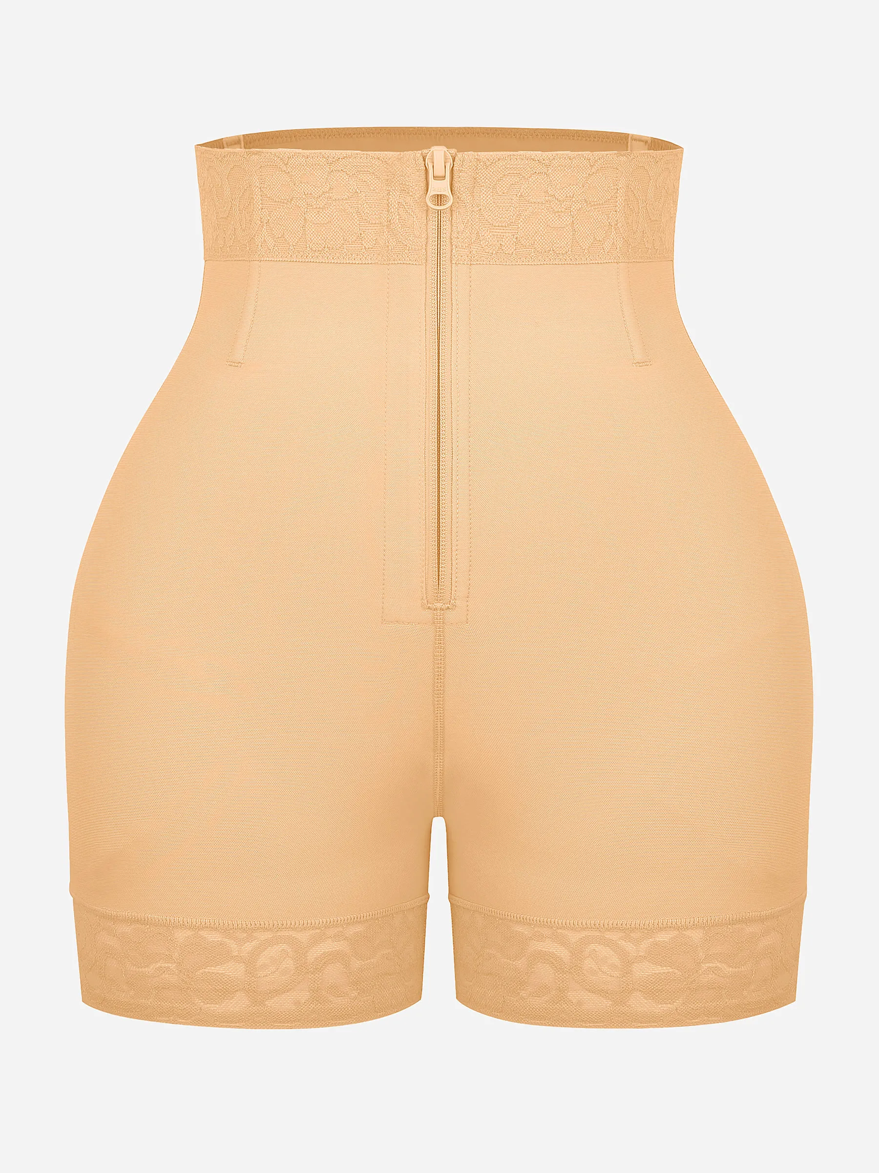 Feelingirl Tummy Control Shaping Shorts Butt Lifter with Clasps and Zipper - Image 28