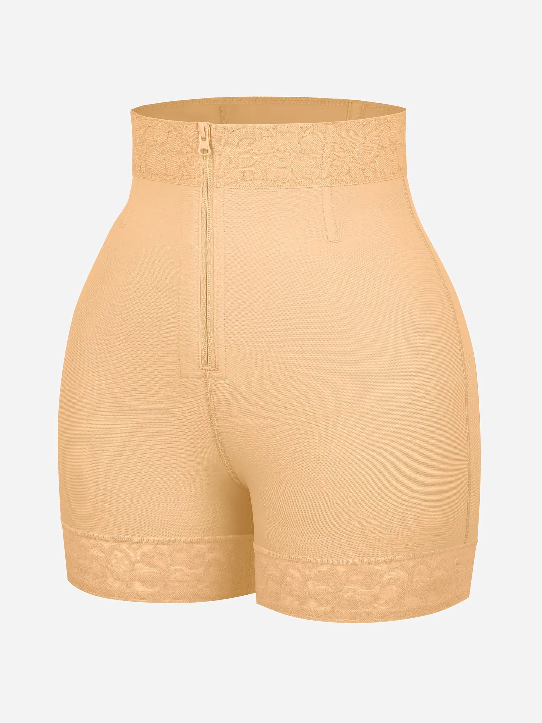 Feelingirl Tummy Control Shaping Shorts Butt Lifter with Clasps and Zipper - Image 29