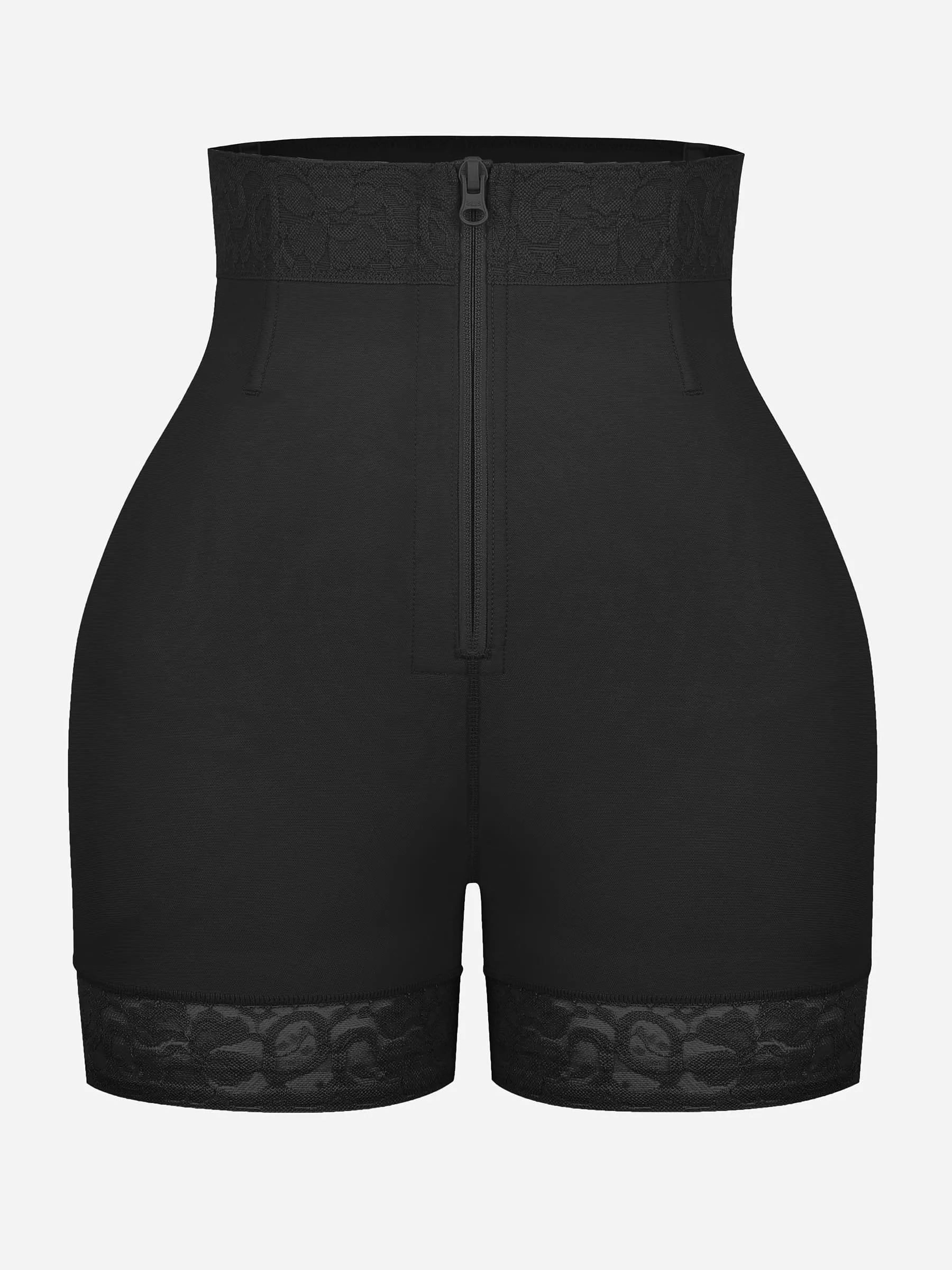 Feelingirl Tummy Control Shaping Shorts Butt Lifter with Clasps and Zipper - Image 38