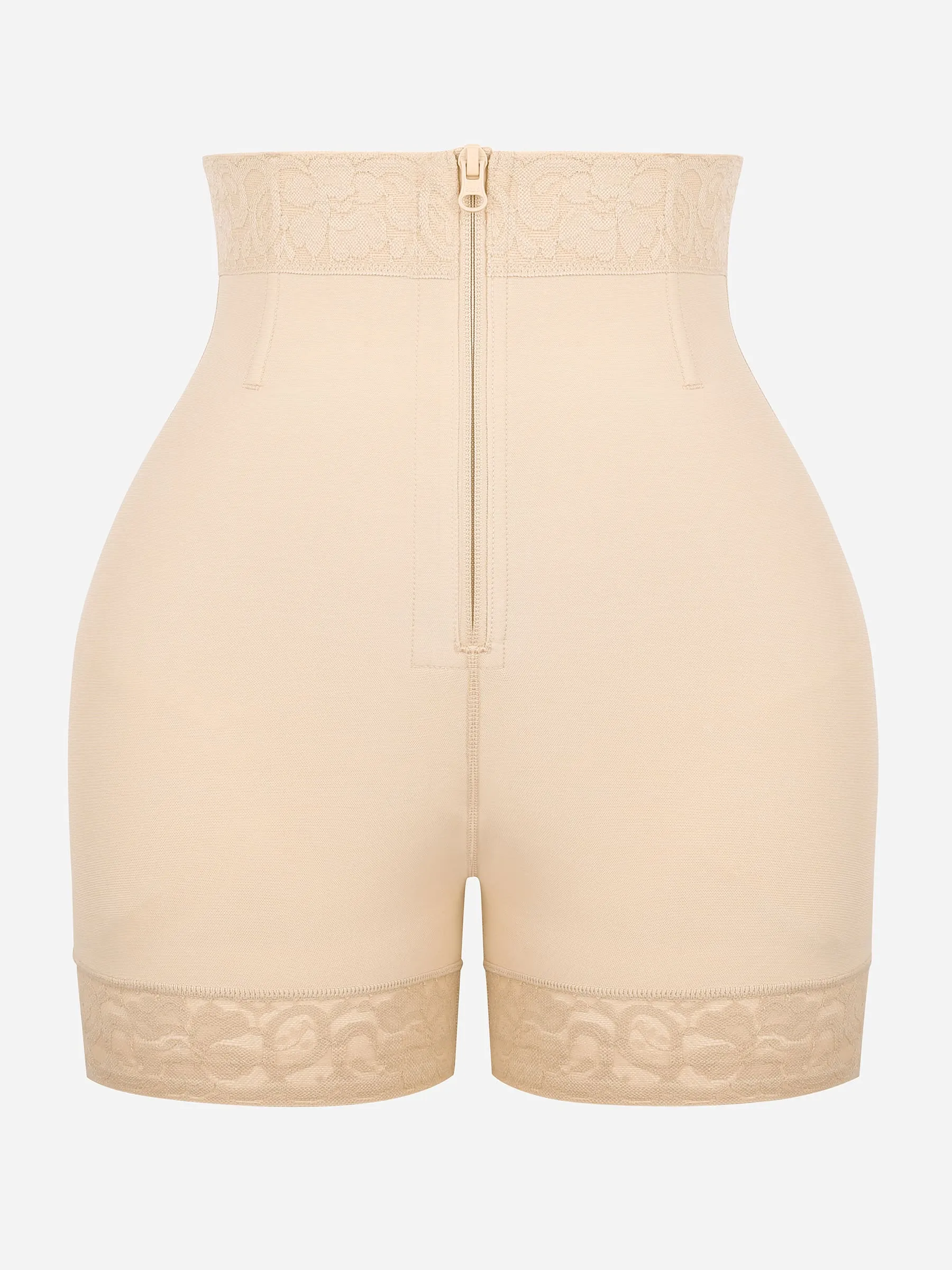 Feelingirl Tummy Control Shaping Shorts Butt Lifter with Clasps and Zipper - Image 8