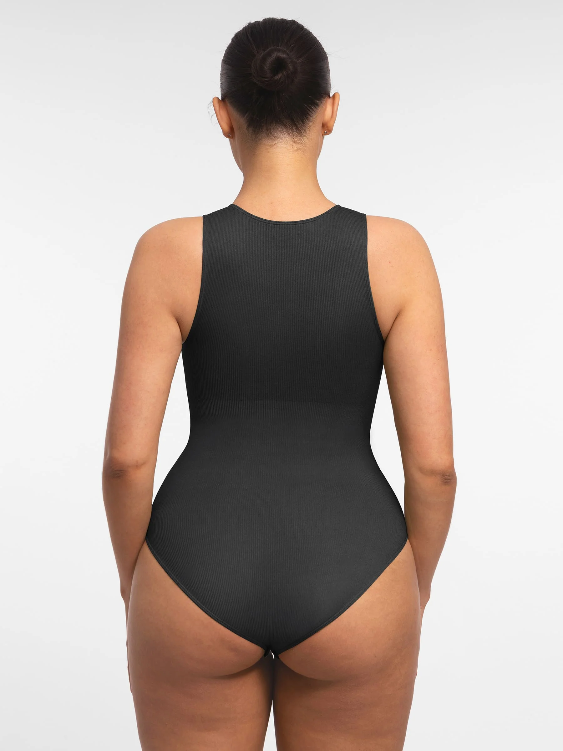 Feelingirl Seamless Tummy Control Invisible Zipper Shaping Bodysuit - Image 21
