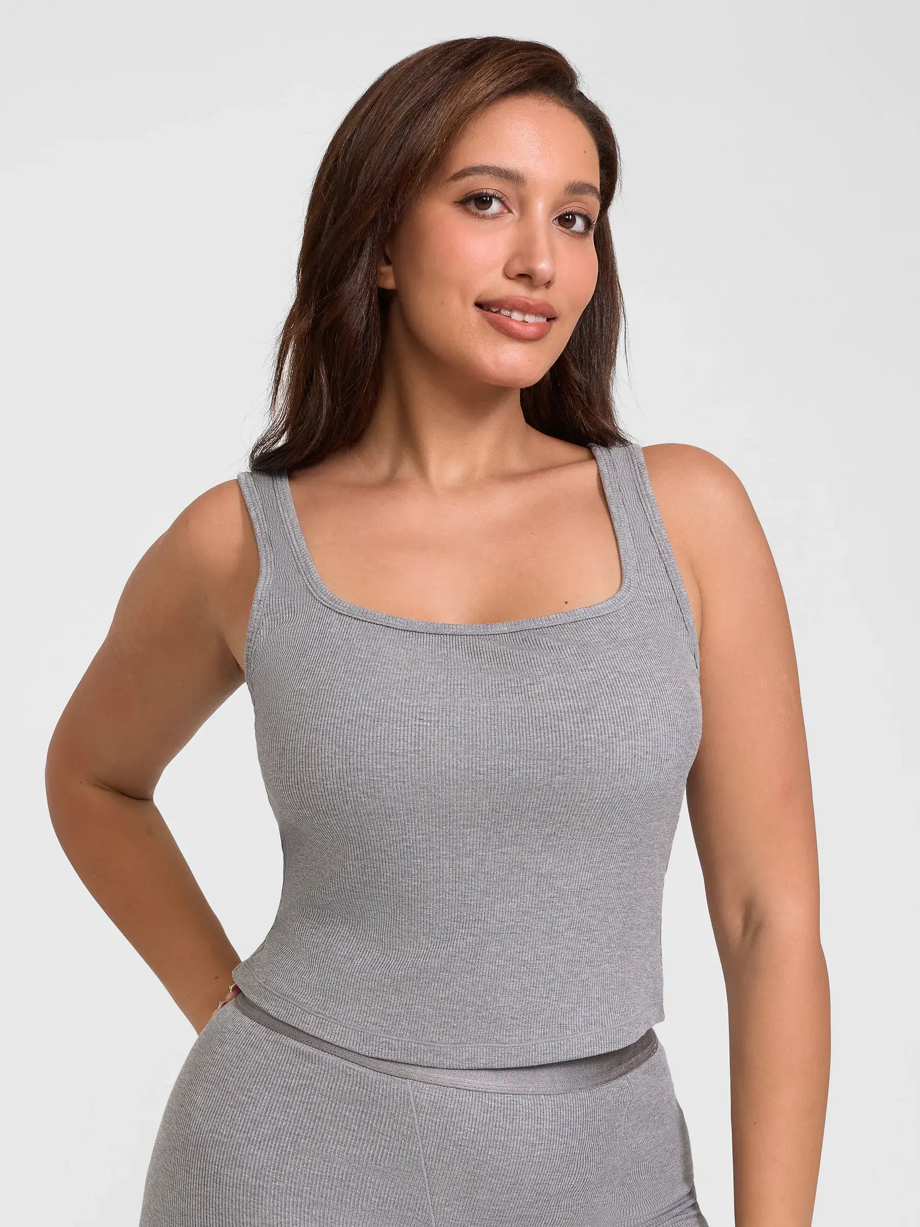 Feelingirl Breathable Ribbed Sleeveless Tank Top - Image 14