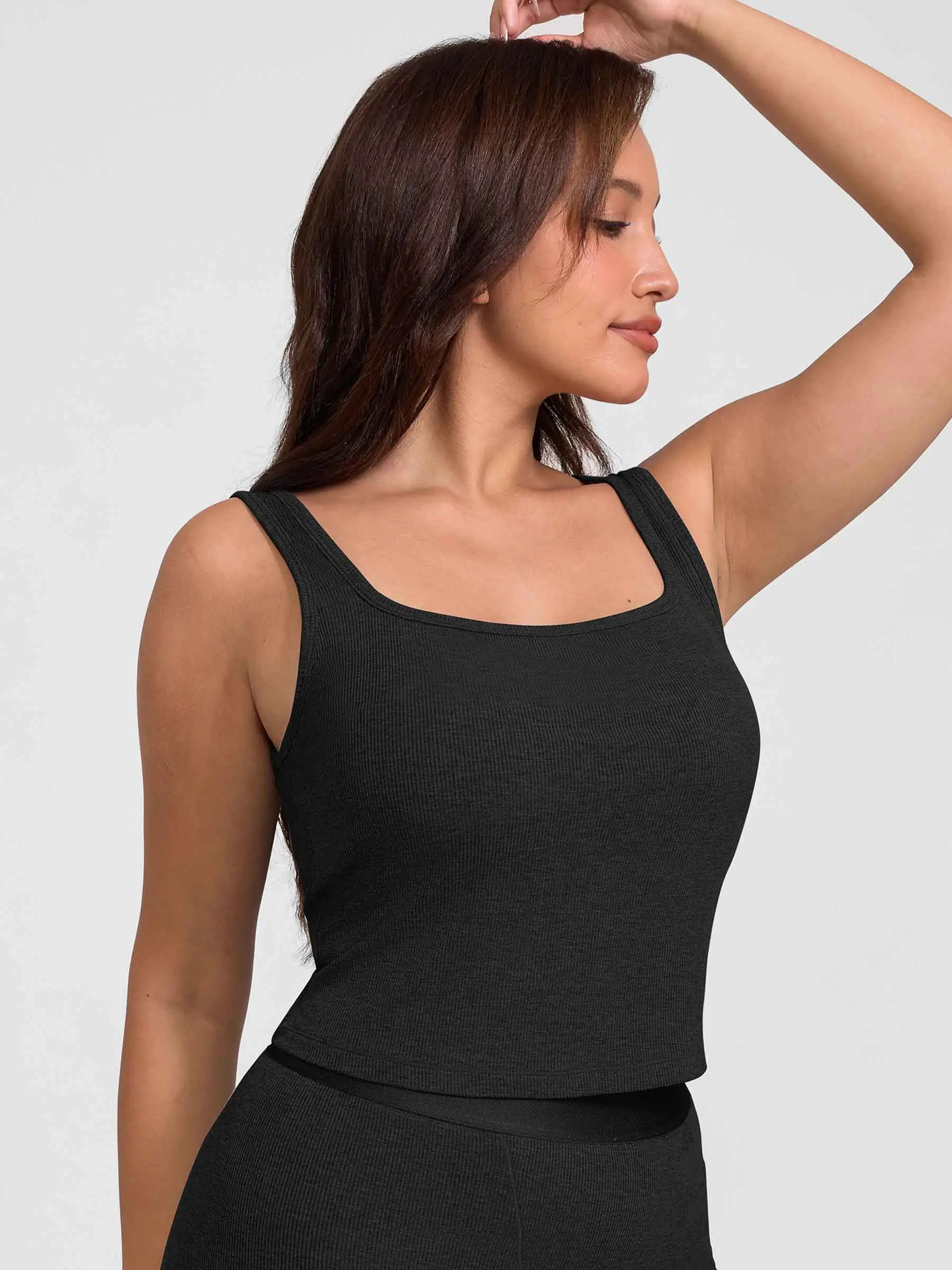 Feelingirl Breathable Ribbed Sleeveless Tank Top - Image 21