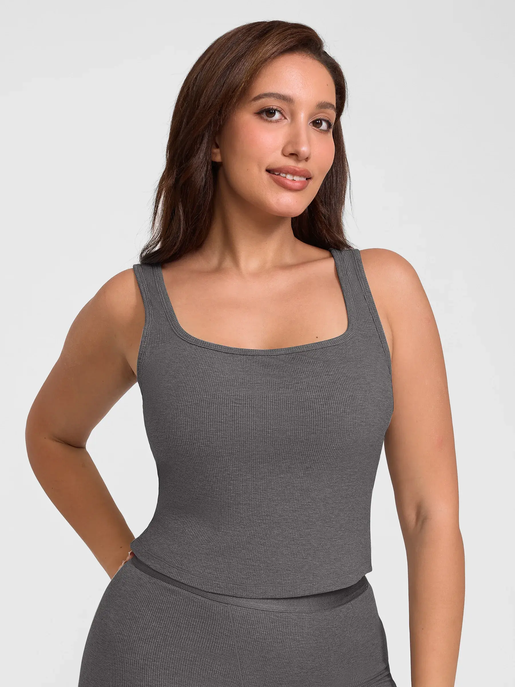 Feelingirl Breathable Ribbed Sleeveless Tank Top - Image 30