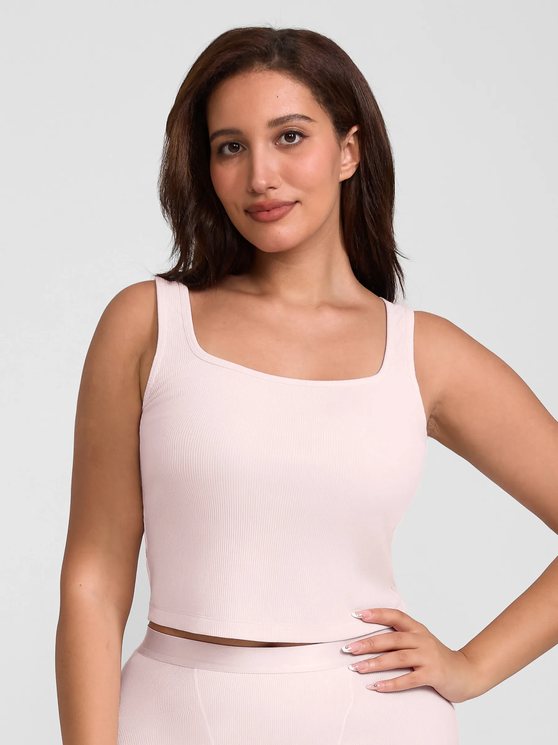 Feelingirl Breathable Ribbed Sleeveless Tank Top - Image 5