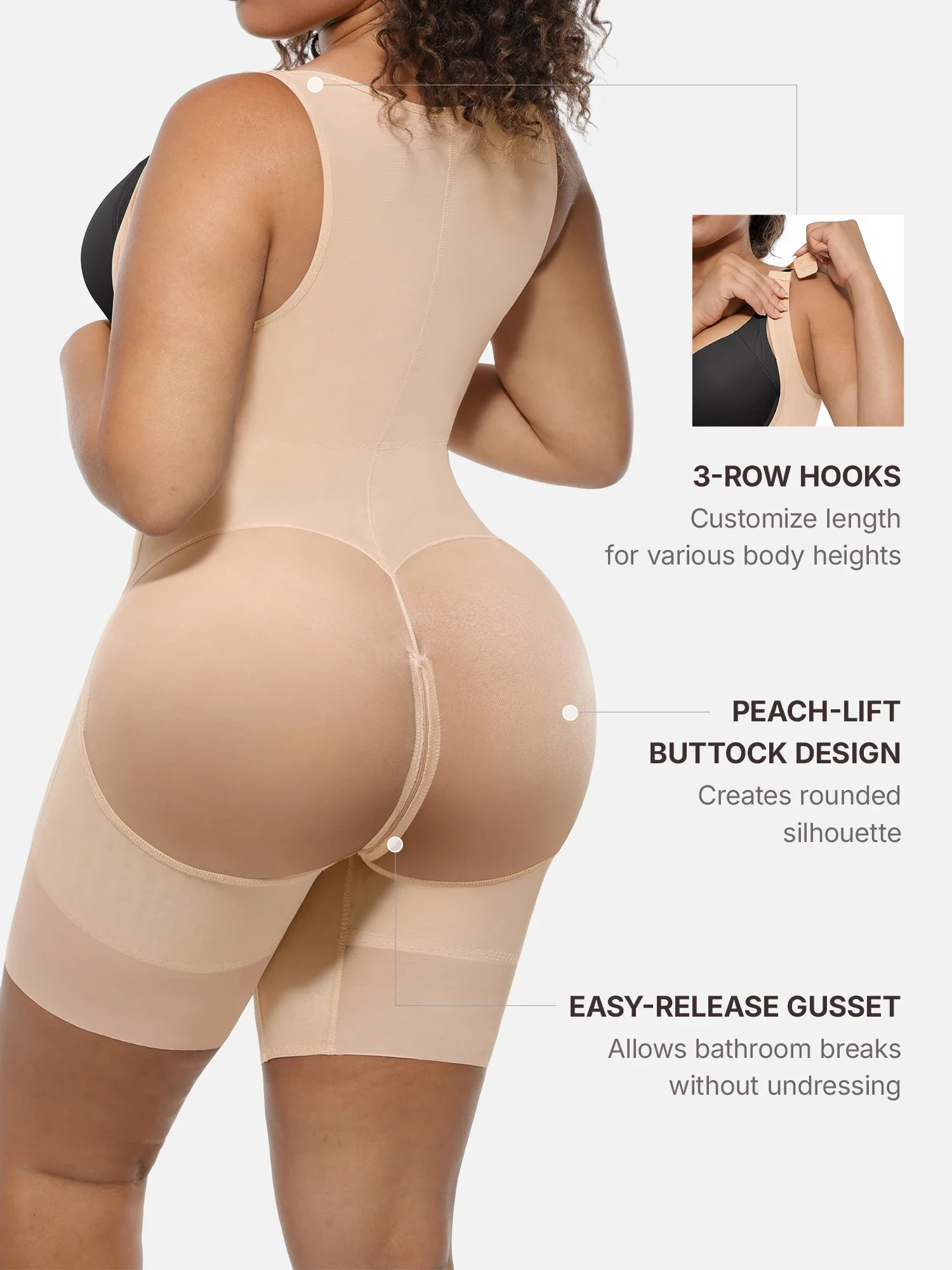 Feelingirl FeelVibe™ U-Shaped Faja Tummy Control Butt Lift Bodysuit - Image 12